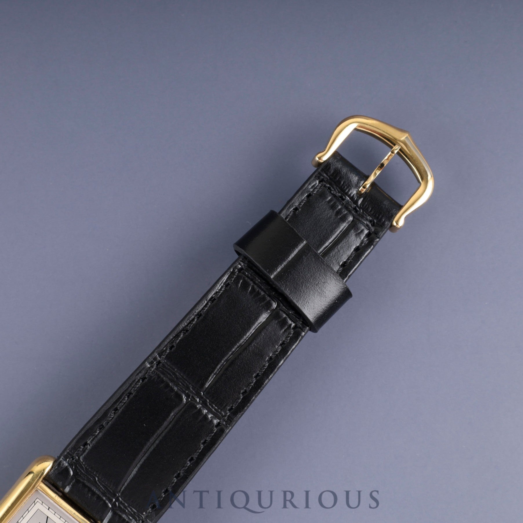 カルティエ マストタンク LM 6 81006 クォーツ Cal.81 SV925 革 純正尾錠(GP) シルバー飛びローマン文字盤(SWISS表記) オーバーホール済み