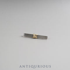 Tiffany Signature Cross Tie Clip, SV925/750, 1995