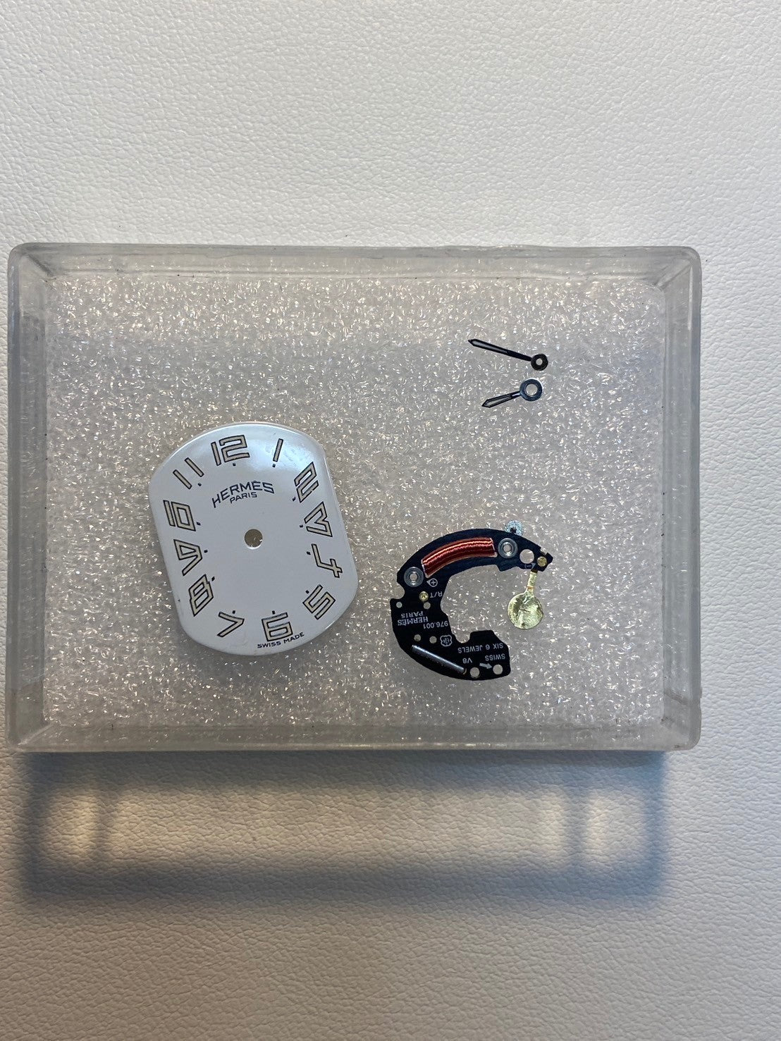 Hermes Rally RA1.210 Quartz Cal.976.001 SS White Dial Warranty (2002) Box Overhauled