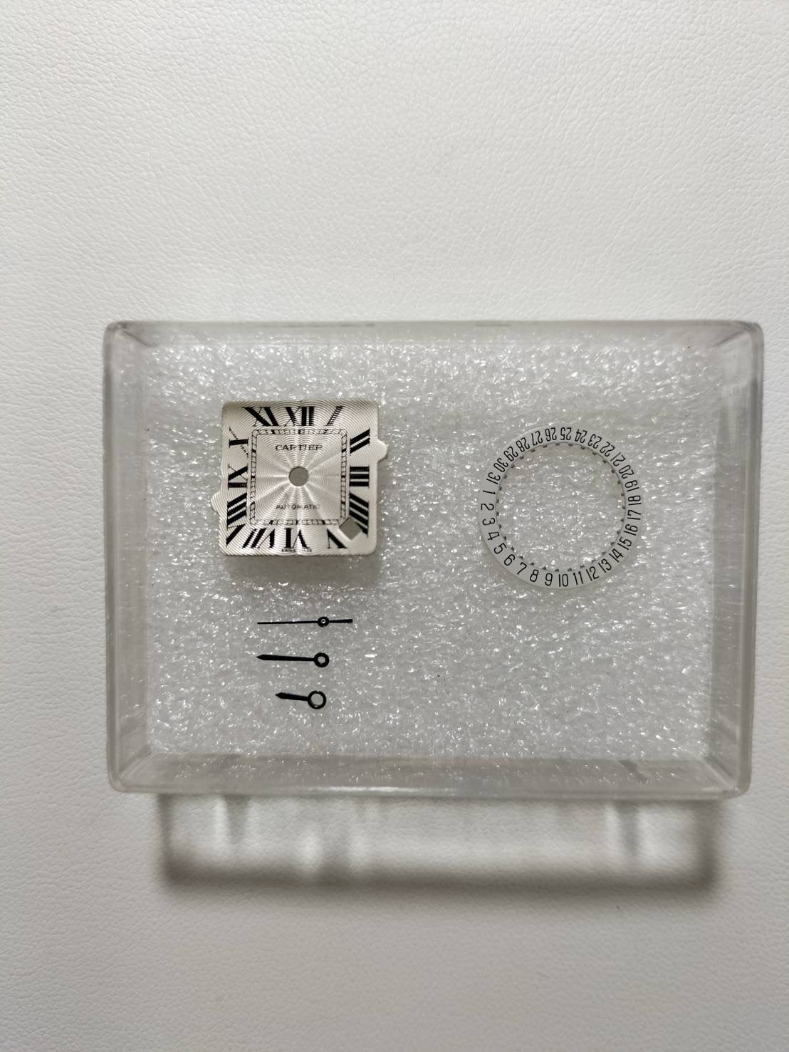 カルティエ サントス ガルベ SM 2423 自動巻き Cal.077 SS SS シルバーギョーシェ文字盤(SWISS MADE表記) 保証書(2016年)オーバーホール済み