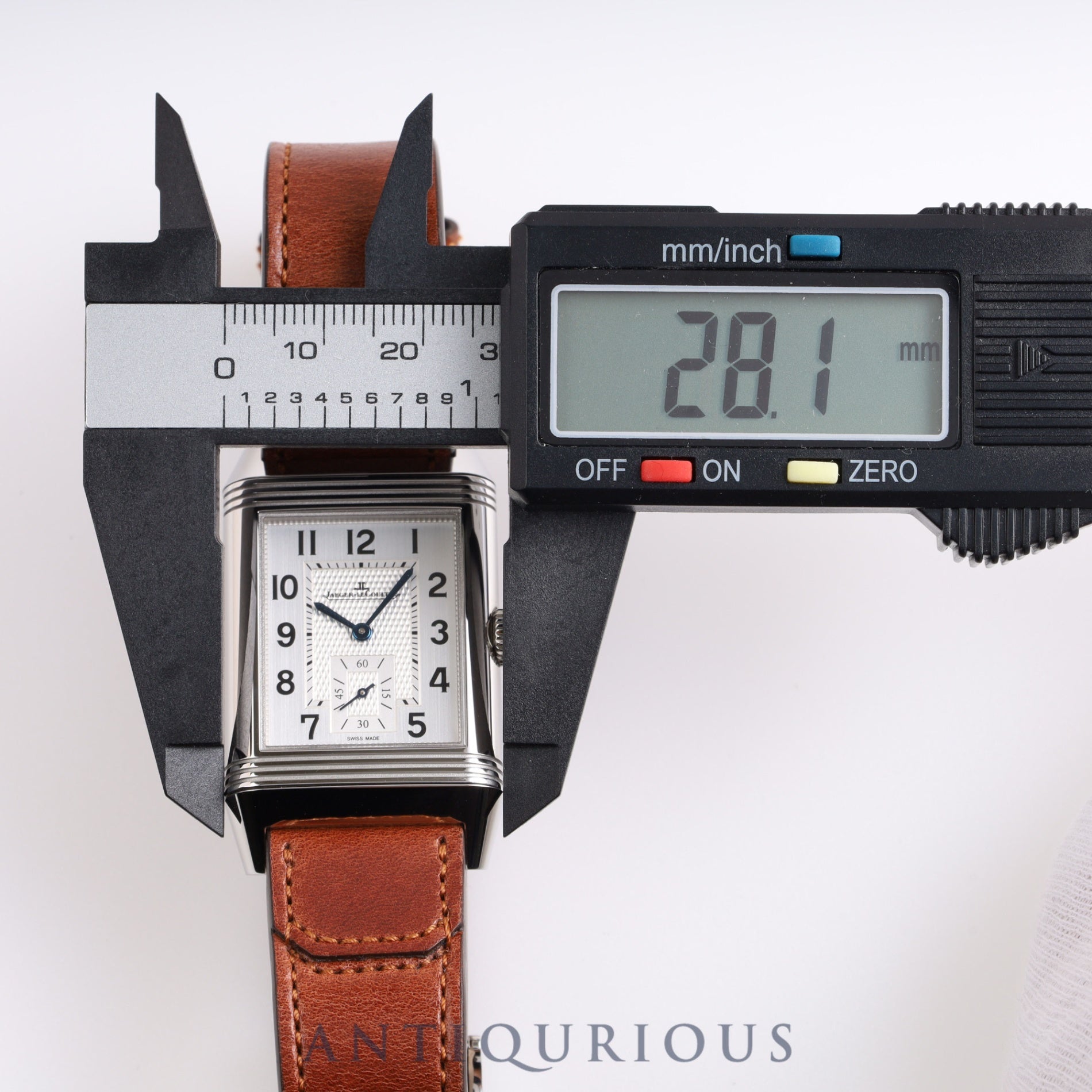 Jaeger-LeCoultre Reverso Classic Large Duo Small Second 215.8.D4 (Q3848422) Manual winding SS Genuine leather strap Genuine buckle (SS) Silver / Black dial Box Warranty (2023)