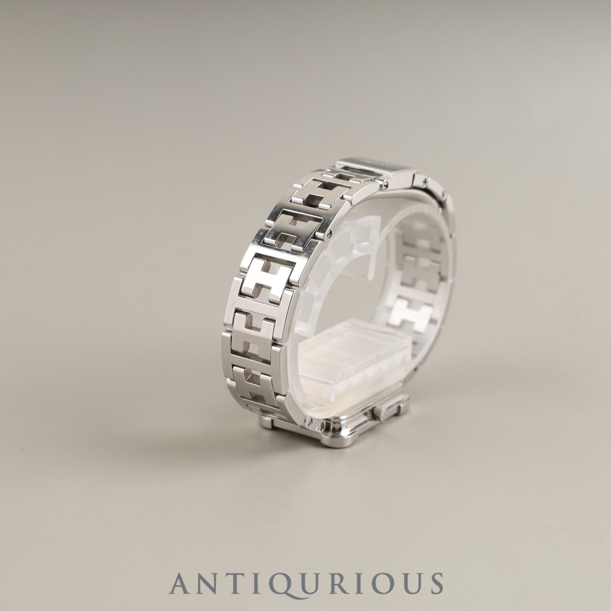 エルメス クロアジュール CR2.210 クォーツ Cal.976.001 SS SS ピンクシェル文字盤 箱 保証書(2013年)オーバーホール済み