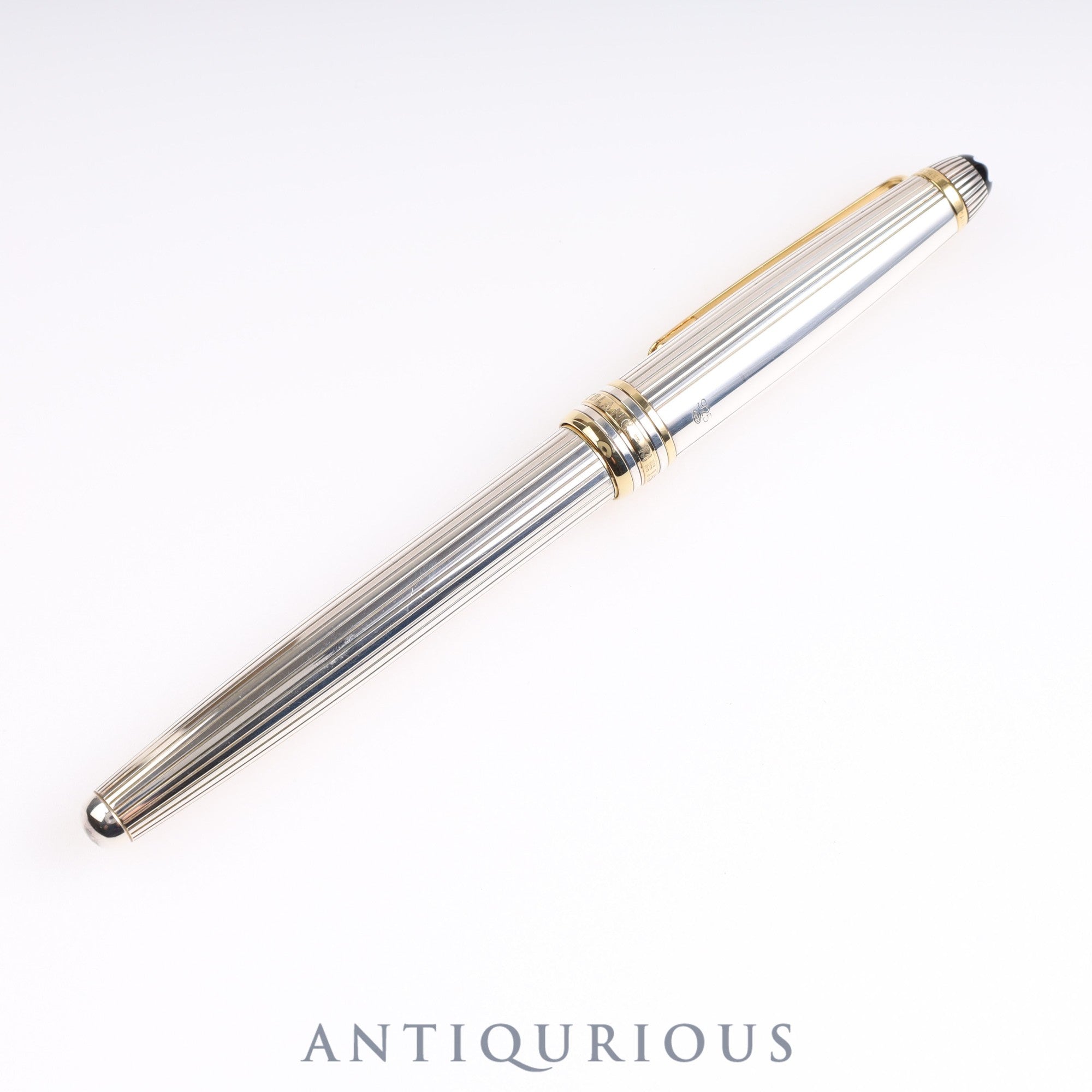 Montblanc Meisterstuck Solitaire Ballpoint Pen SV925 Cap New Refill