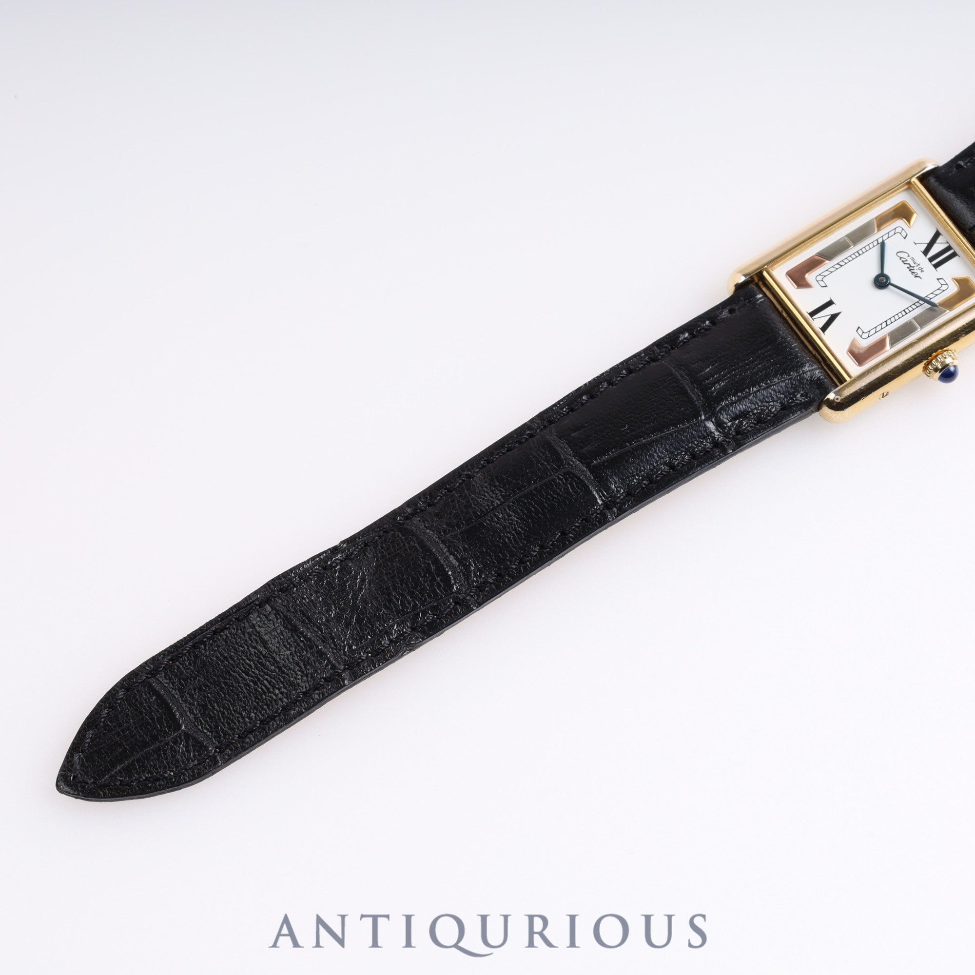 Cartier Must Tank LM QZ Trinity Dial Open Guarantee Box