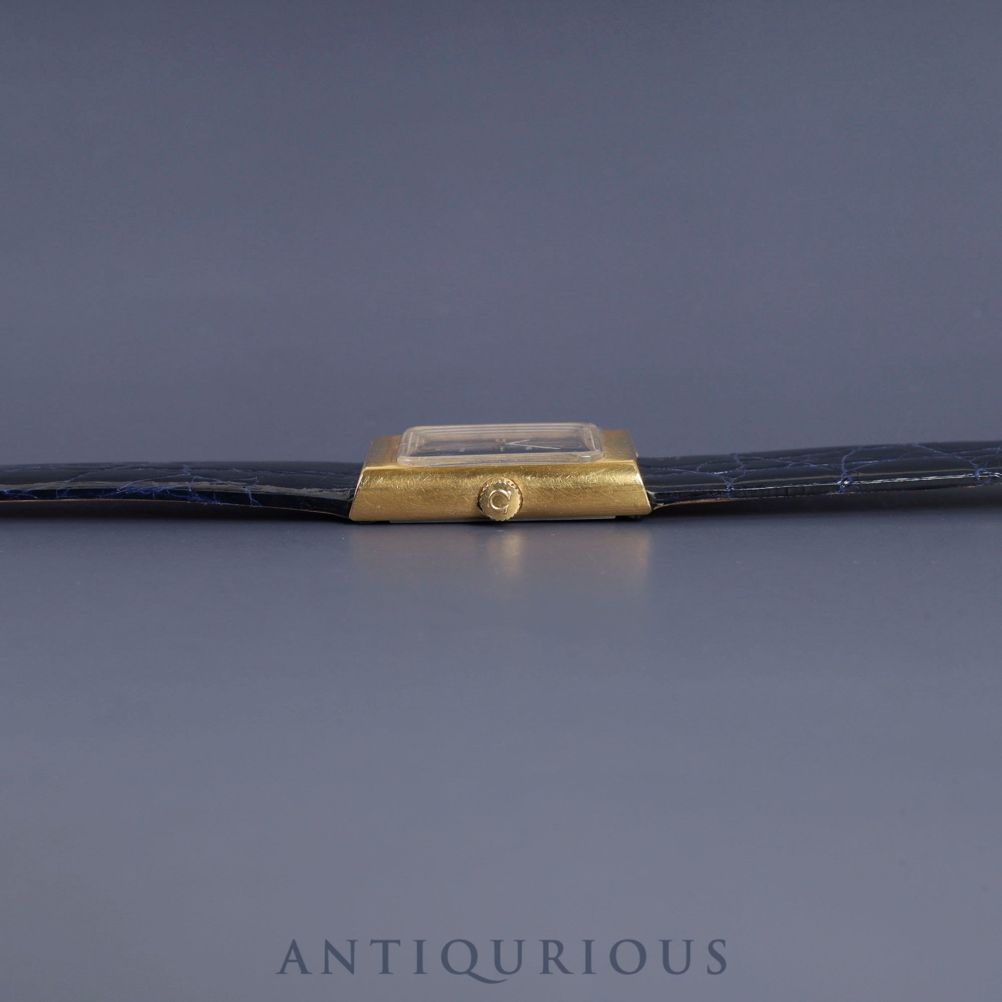 Omega De Ville 511324 Manual winding GP Leather Genuine buckle (GP) Blue dial (minor scratches on glass) Overhauled