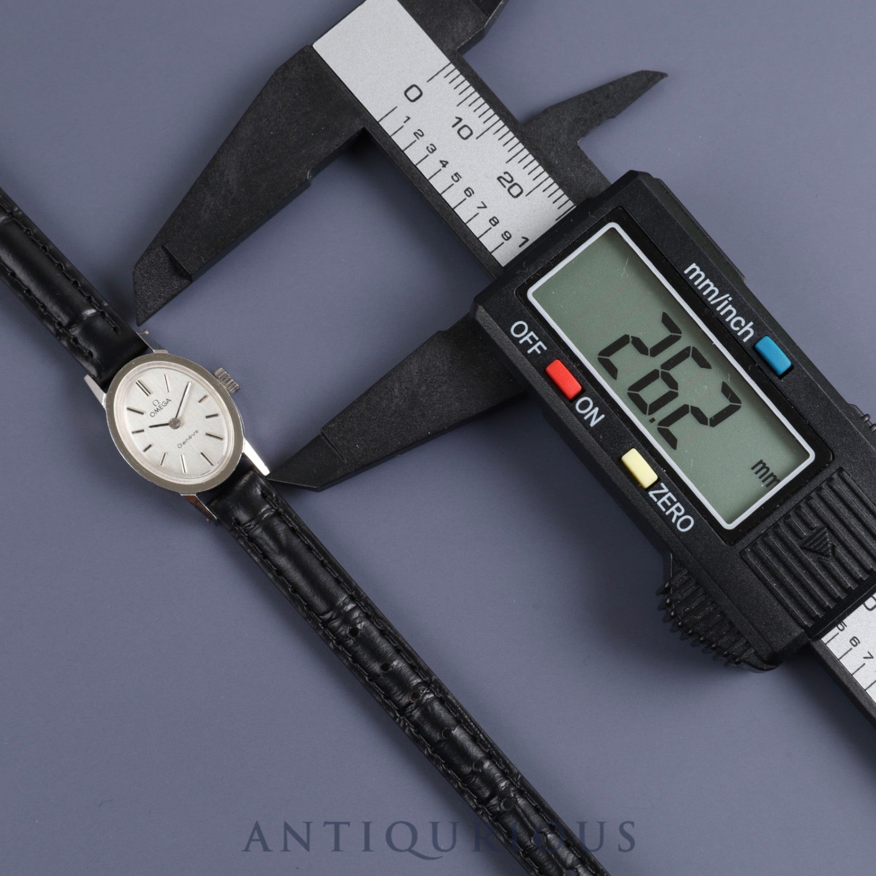 オメガ ジュネーブ 511.0363 手巻き SS 革 社外尾錠(SS)シルバー文字盤 オーバホール済み