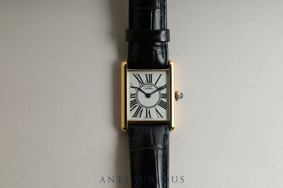 Cartier Must Tank LM QZ Opalan Dial New Finish Complete Service