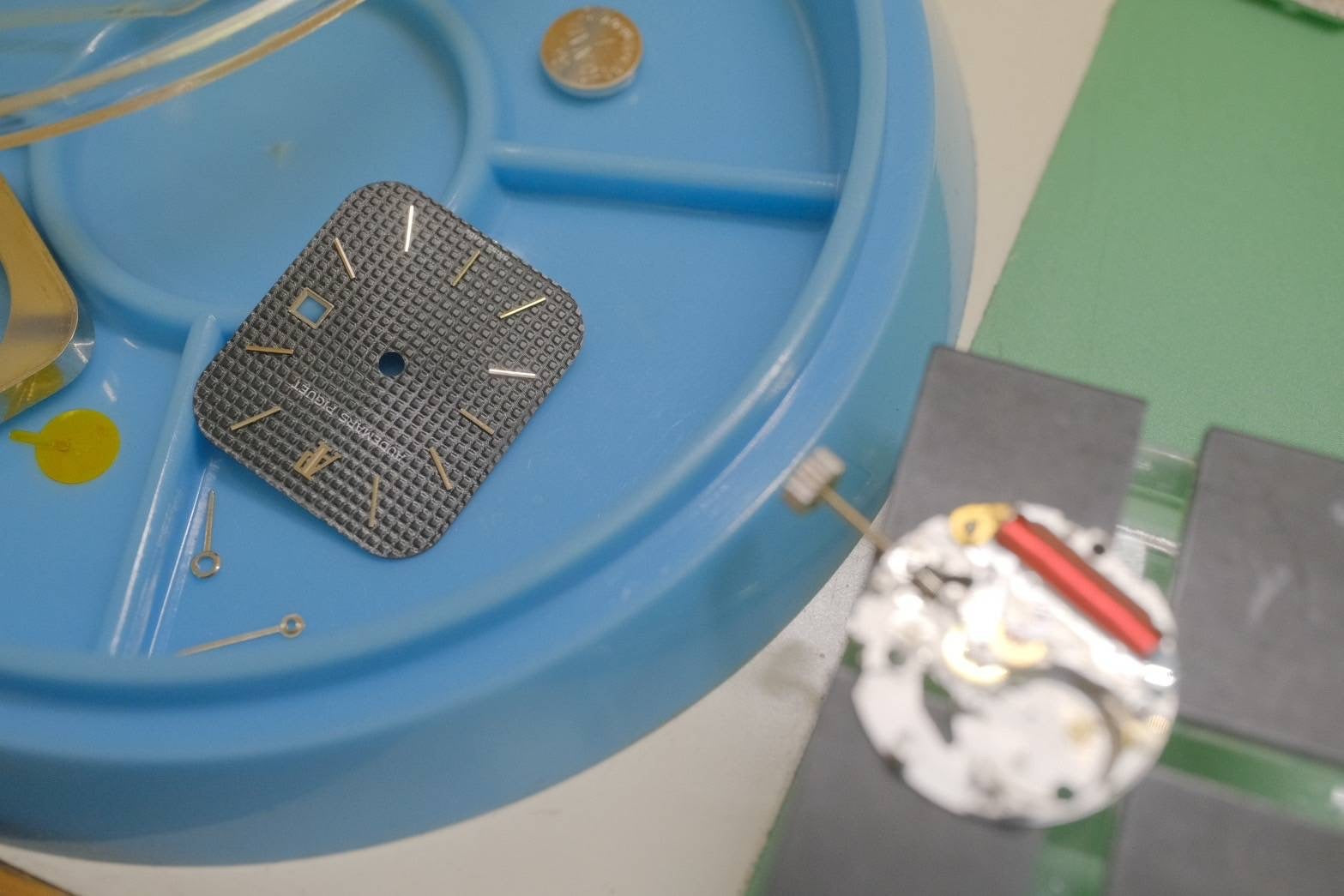 Audemars Piguet Royal Oak Square QZ Ref.56049ST Cal.2711 SS SS Black Dial Overhauled