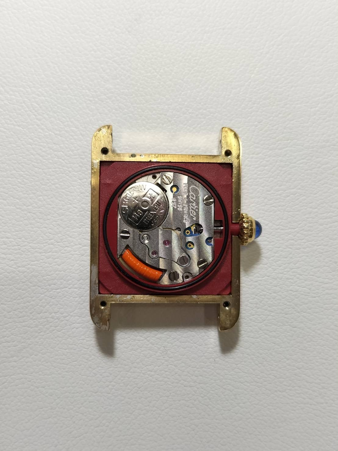 カルティエ マストタンク SM 5057001 クォーツ Cal.057 SV925 革 純正Dバックル(GP)アラビア文字盤(SWISS表記)箱 オーバーホール済み