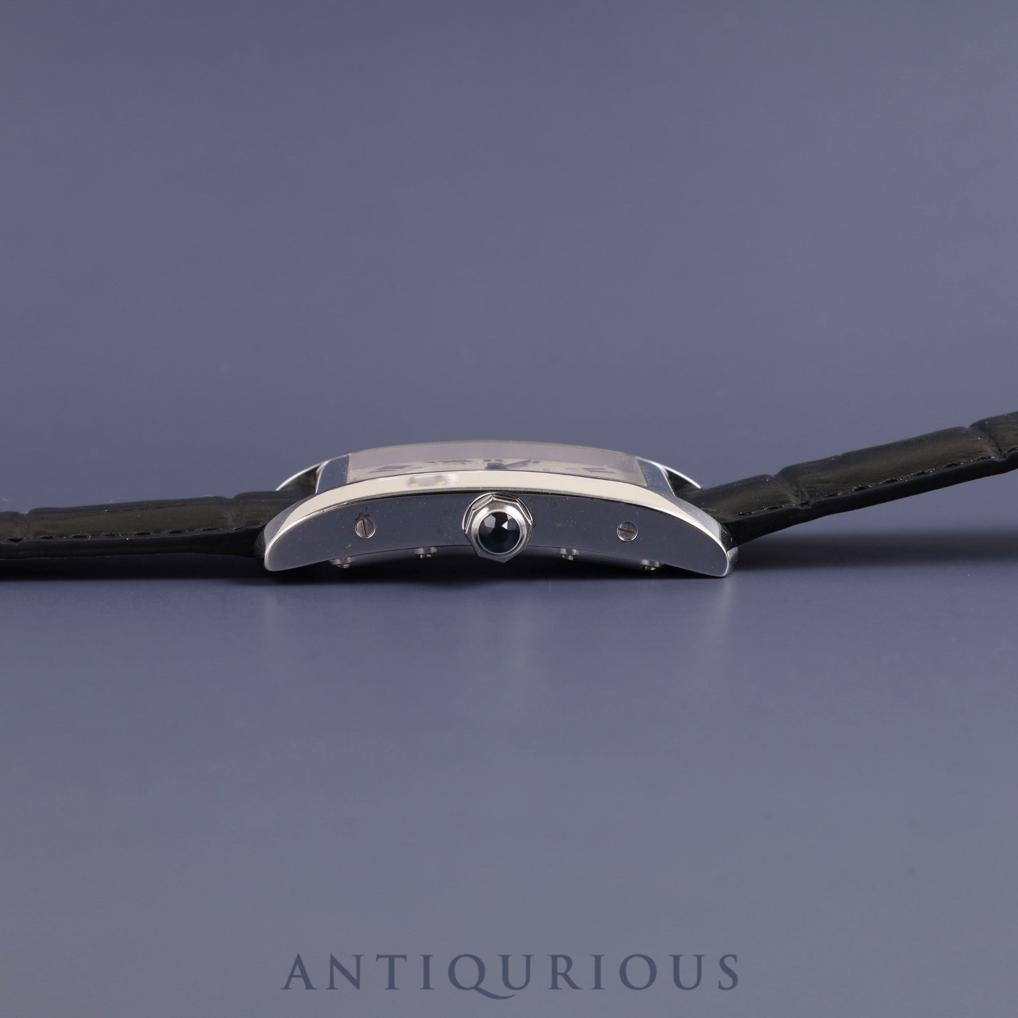 カルティエ タンクアメリカン MM W2600751 / 3012905 クォーツ Cal.012 750 革 純正Dバックル(750)ホワイトローマン文字盤 オーバーホール済み