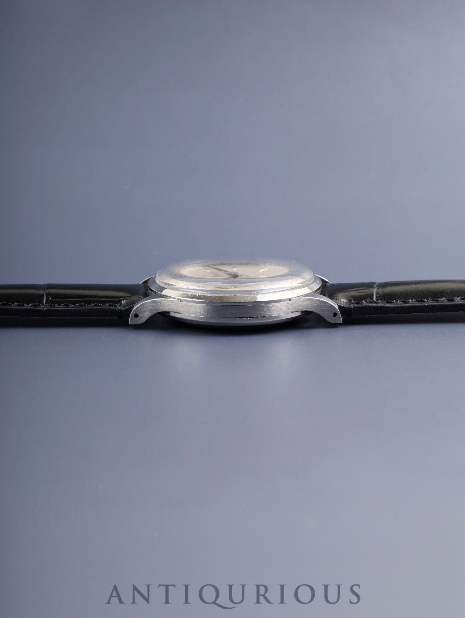 IWC オールドインター ラウンド 自動巻き Cal.C.853 SS 革 社外ピンバックル(SS)シルバー文字盤 オーバーホール済み アイダブリュシー