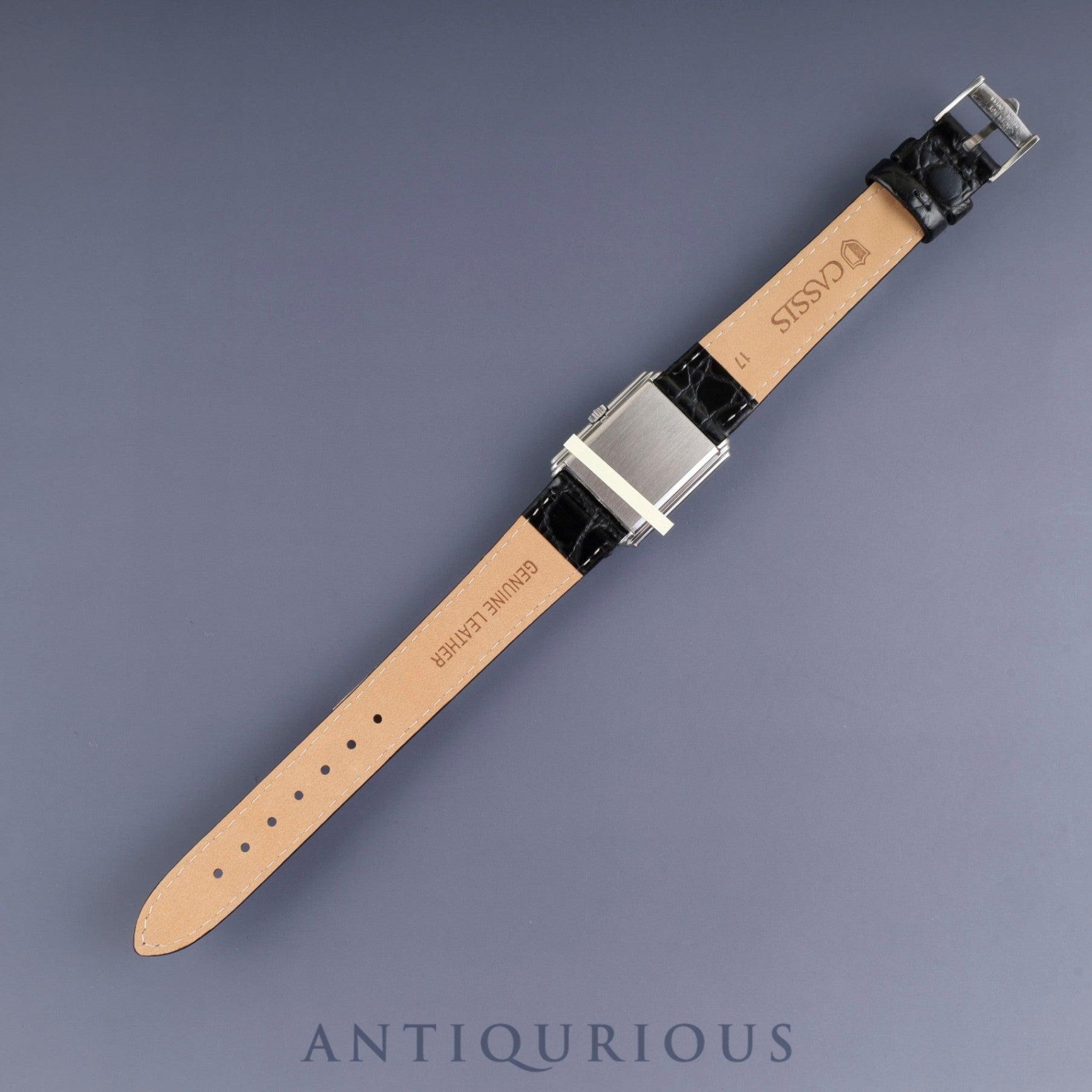 Jaeger-LeCoultre Rectangular 6149 42 Manual Winding Caliber 846 Leather Genuine Buckle (SS) White Roman Dial Booklet Case Warranty (1977) Overhauled