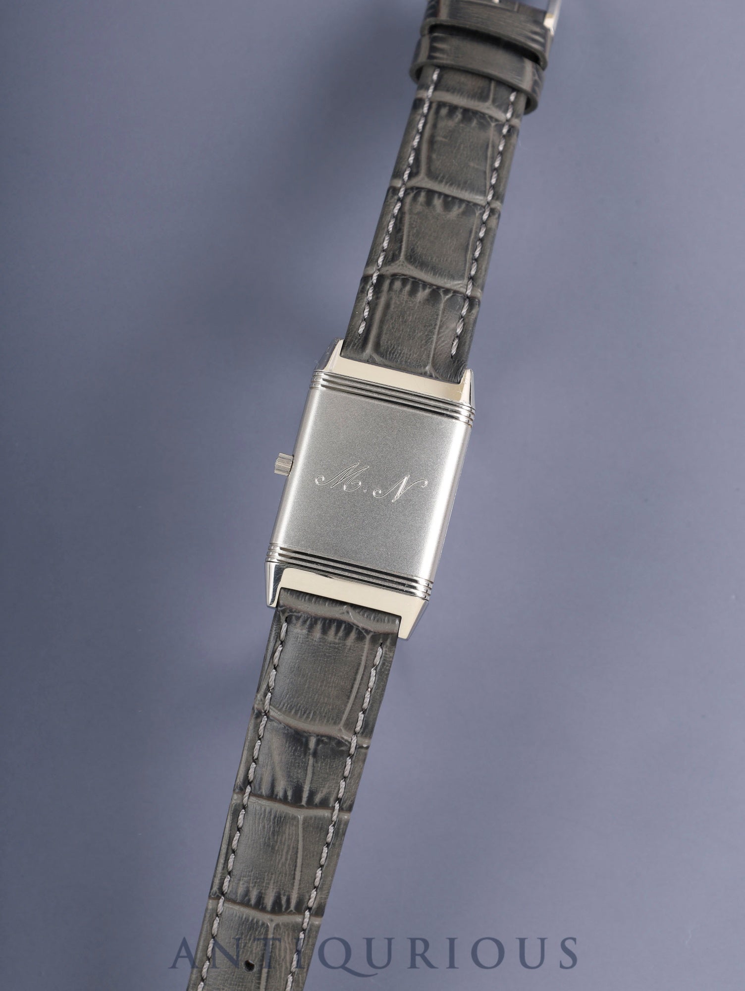 Jaeger-LeCoultre Reverso Classic Shadow 251.8.86 Manual winding Cal.846-1 SS (engraved back) Leather strap Original pin buckle (SS) Grey dial Overhauled