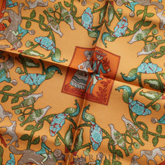 エルメス スカーフ カレ45 古き良きアメリカ SILK100%