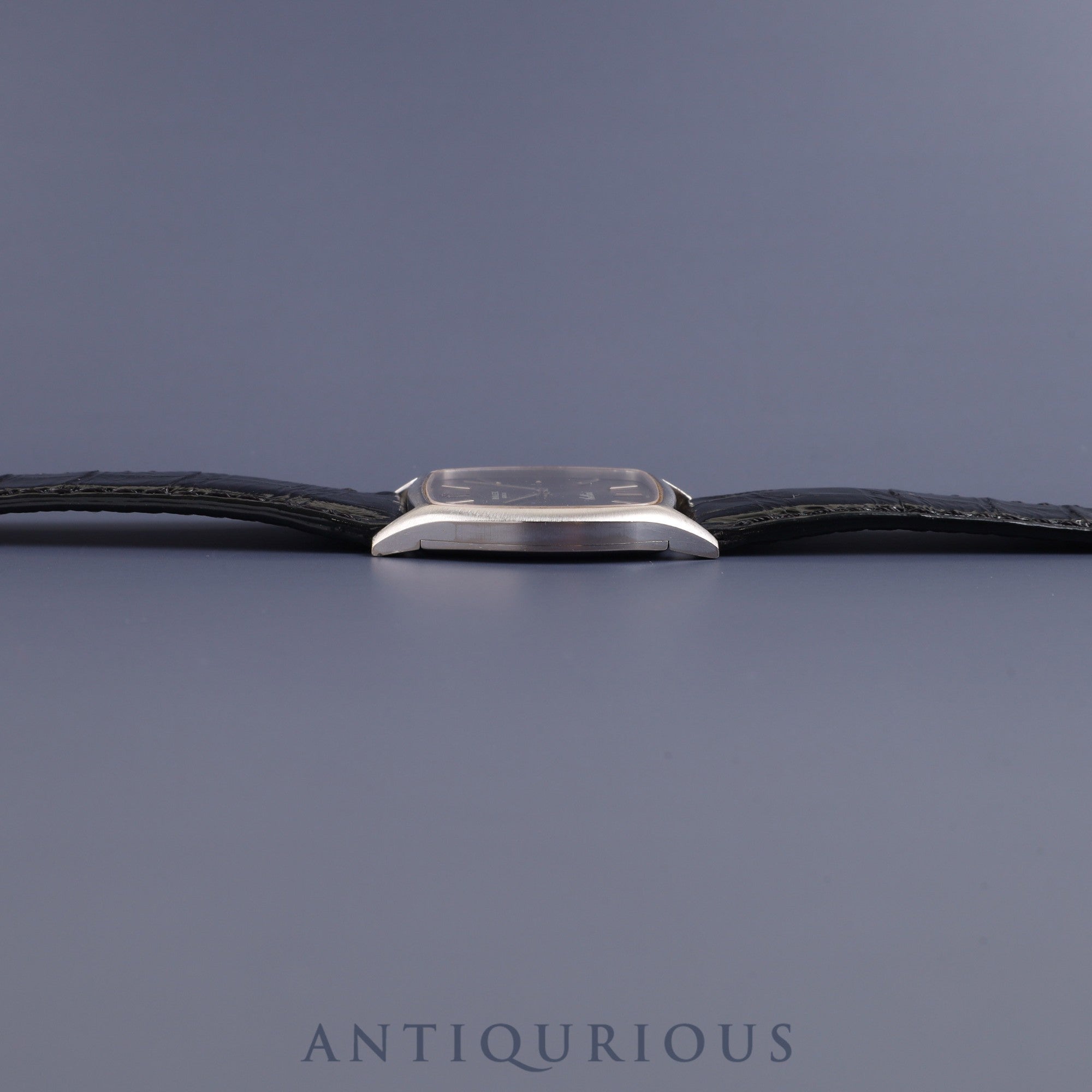 Rolex Cellini 3805 Manual winding Cal.1600 750WG Leather Genuine buckle (SS) Grey dial No. 27 (1969) Overhauled