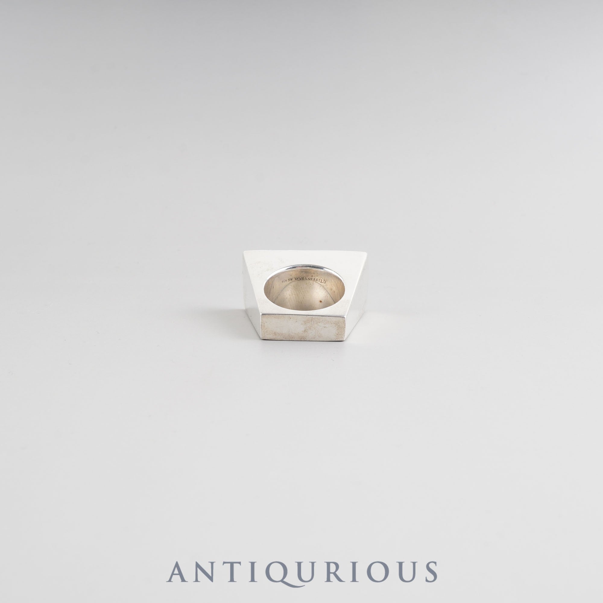 ティファニー リング レクタングルブロック スターリングシルバー 約13号