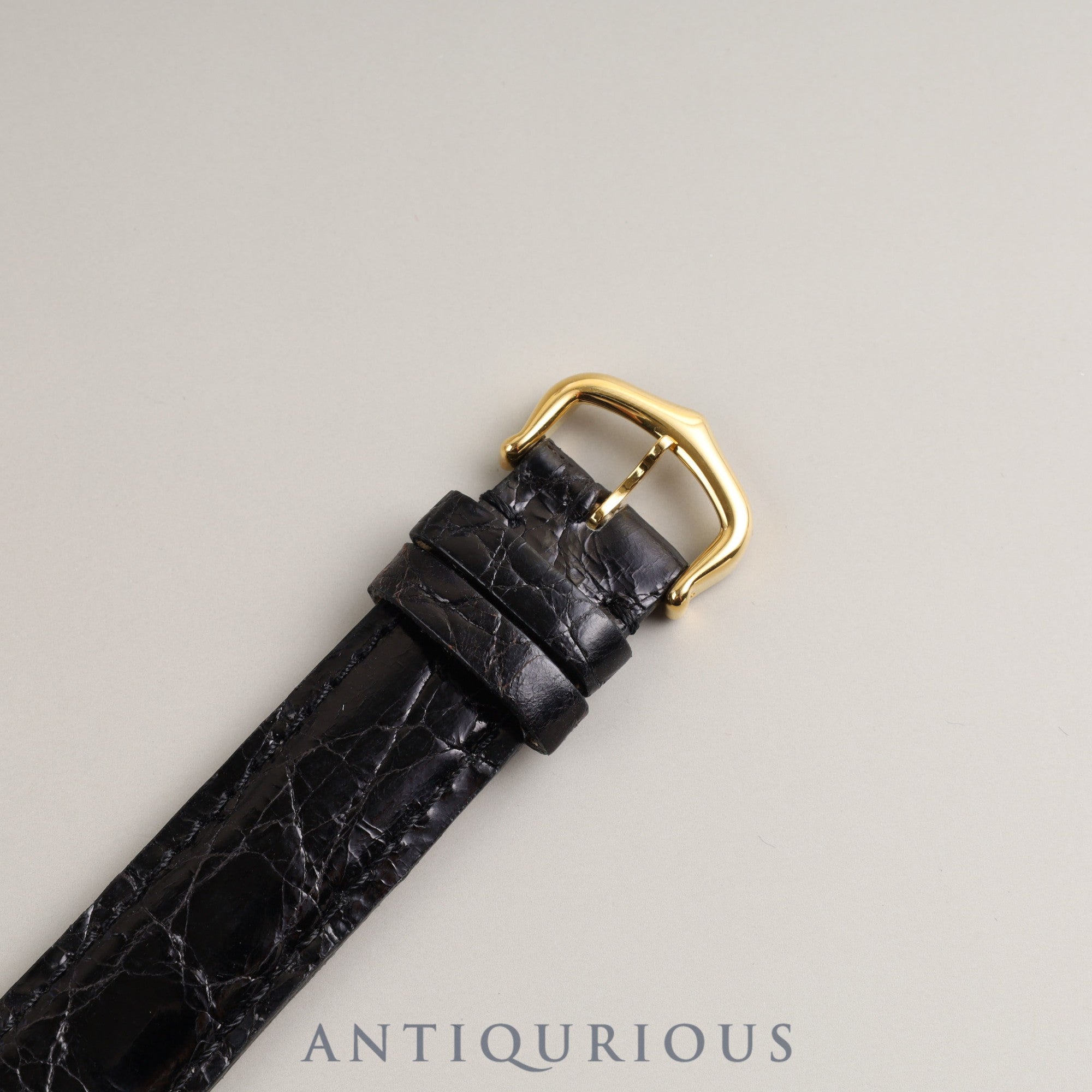 Cartier Must Tank LM Manual Winding Cal.78-1 SV925 Leather Genuine Buckle (GP) Black Roman Dial