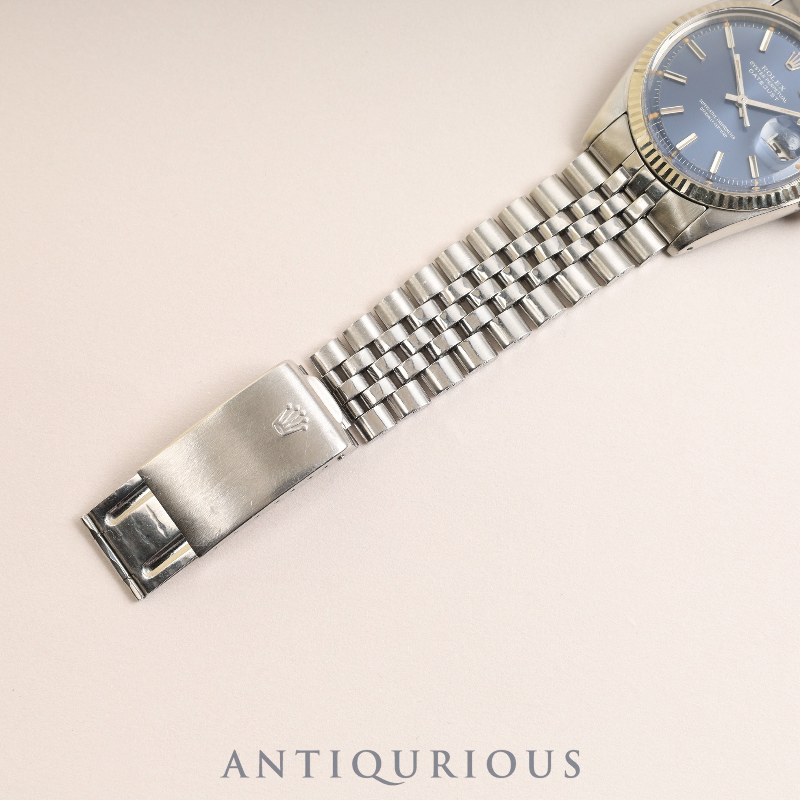 ロレックス デイトジャスト 1601 ブルー文字盤 3番 1971年