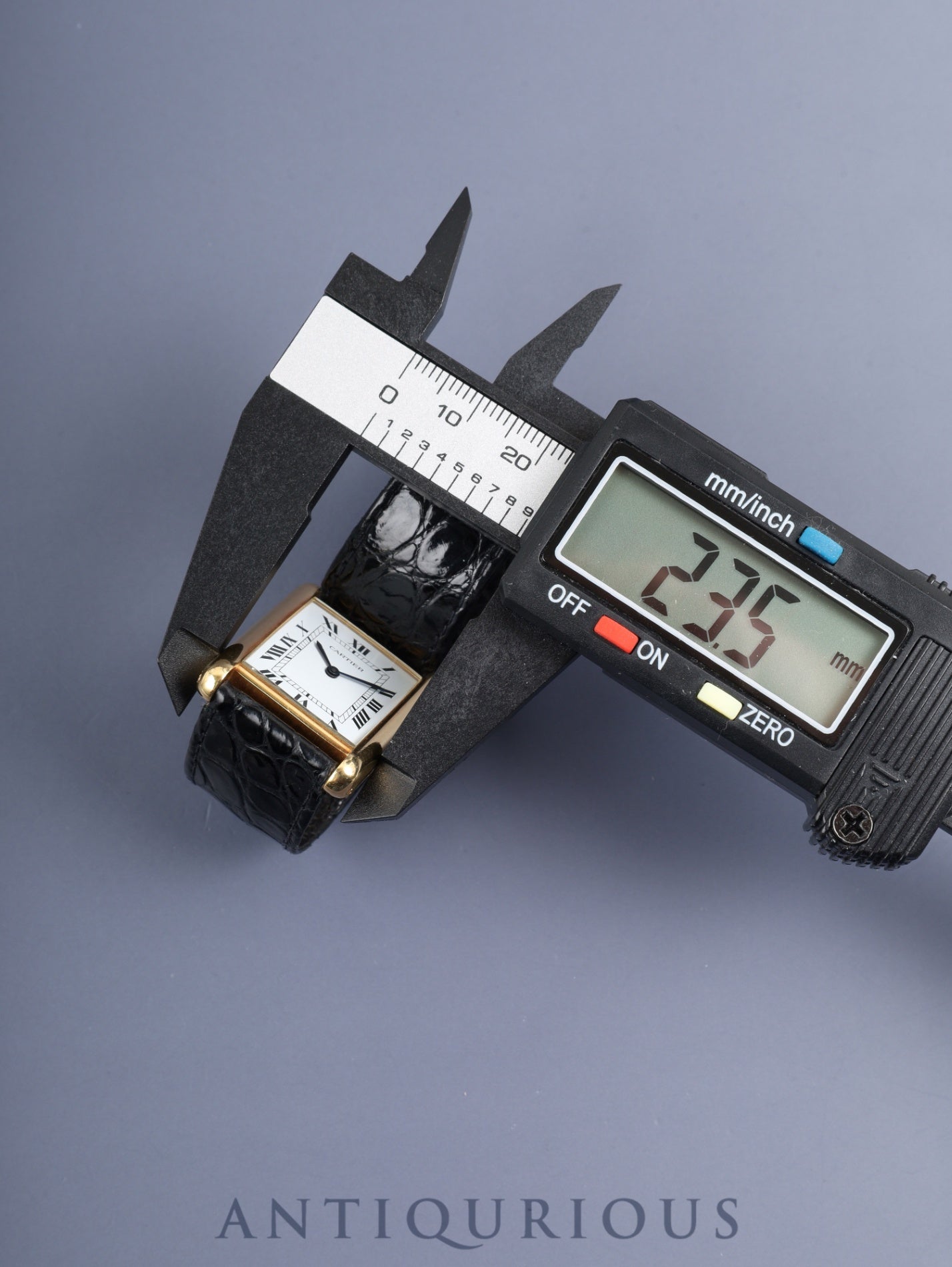 カルティエ タンクルイカルティエ LM 78086 手巻き Cal.2512-1 750YG 純正革ベルト 純正Dバックル(18K) ホワイトローマン文字盤(PARIS表記) オーバーホール済み