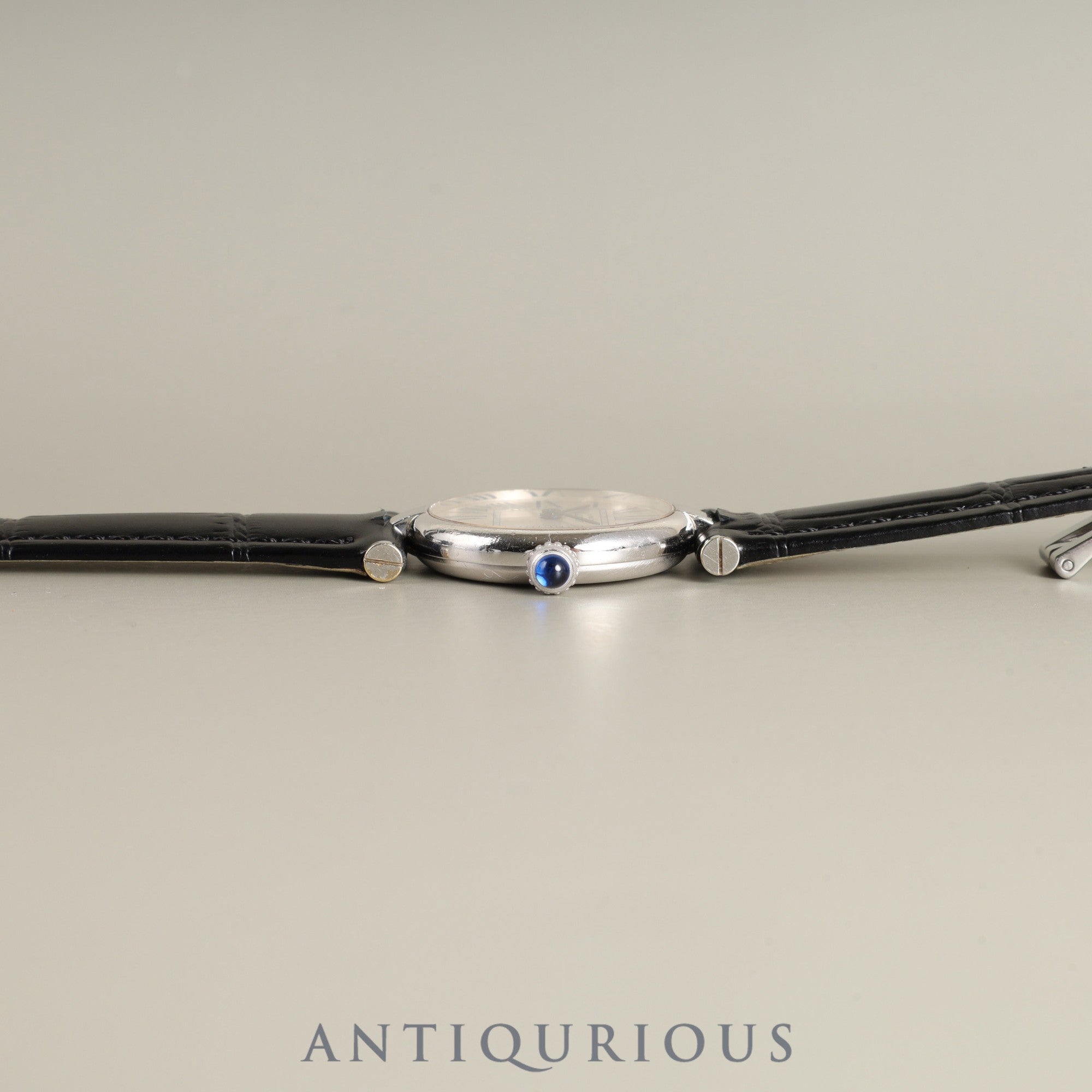 Cartier Must Vendome VLC SM W1007165 / 1850 Quartz Cal.90 SV925 Leather Genuine D-buckle (SS) Opalan dial Overhauled