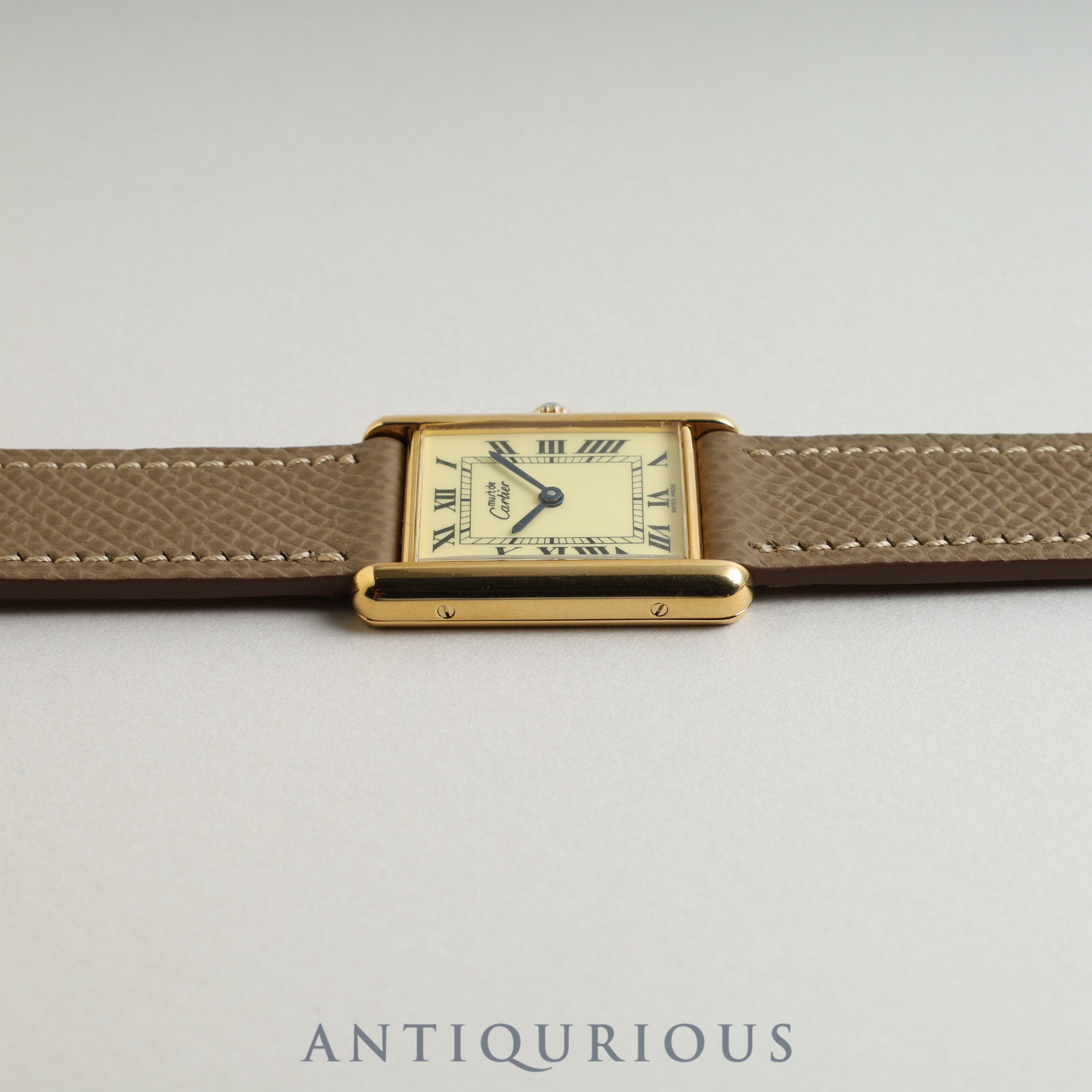 カルティエ マストタンク LM アイボリー文字盤 新品仕上げ済み 2023年7月コンプリートサービス済み