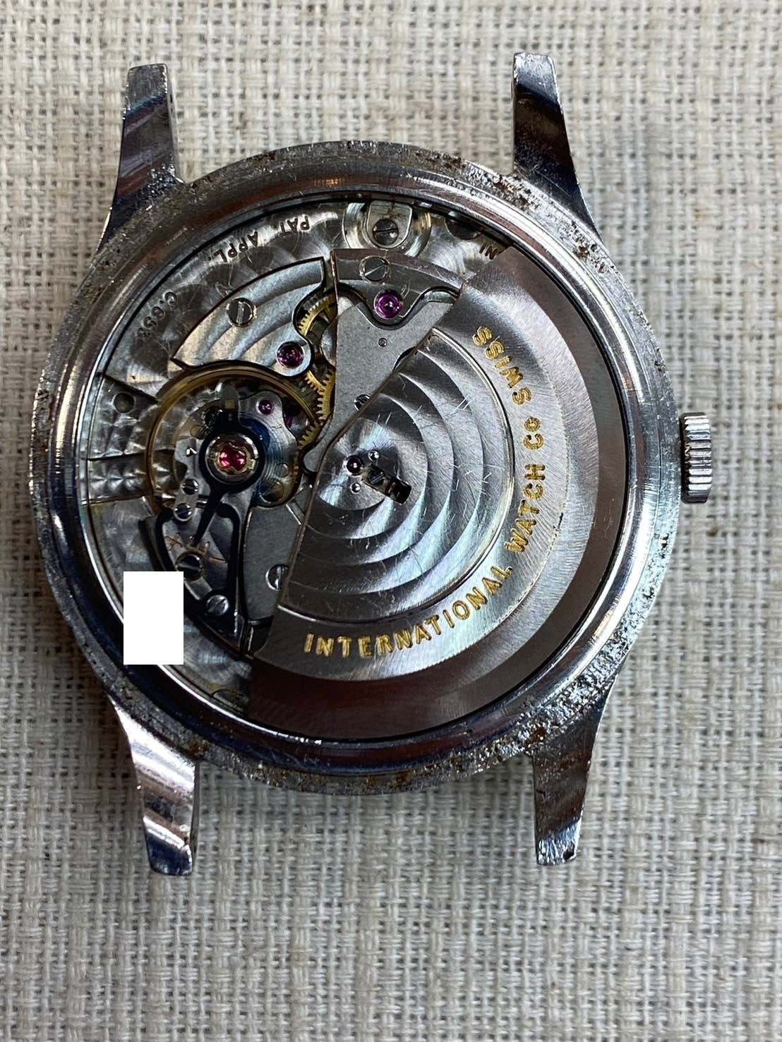 IWC Old Inter R347A Automatic Cal.853 SS Leather Cursive Logo White Dial 35.0mm IWC
