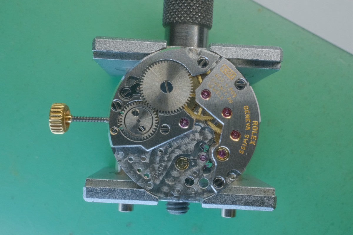 ロレックス チェリーニ 5115/8 手巻き Cal.1600 750YG 革 純正尾錠(750YG) ブラック文字盤 保証書(個人名記載、201?年) 国際サービス保証書(2015年) 修理明細(2015年)冊子 オーバーホール済み