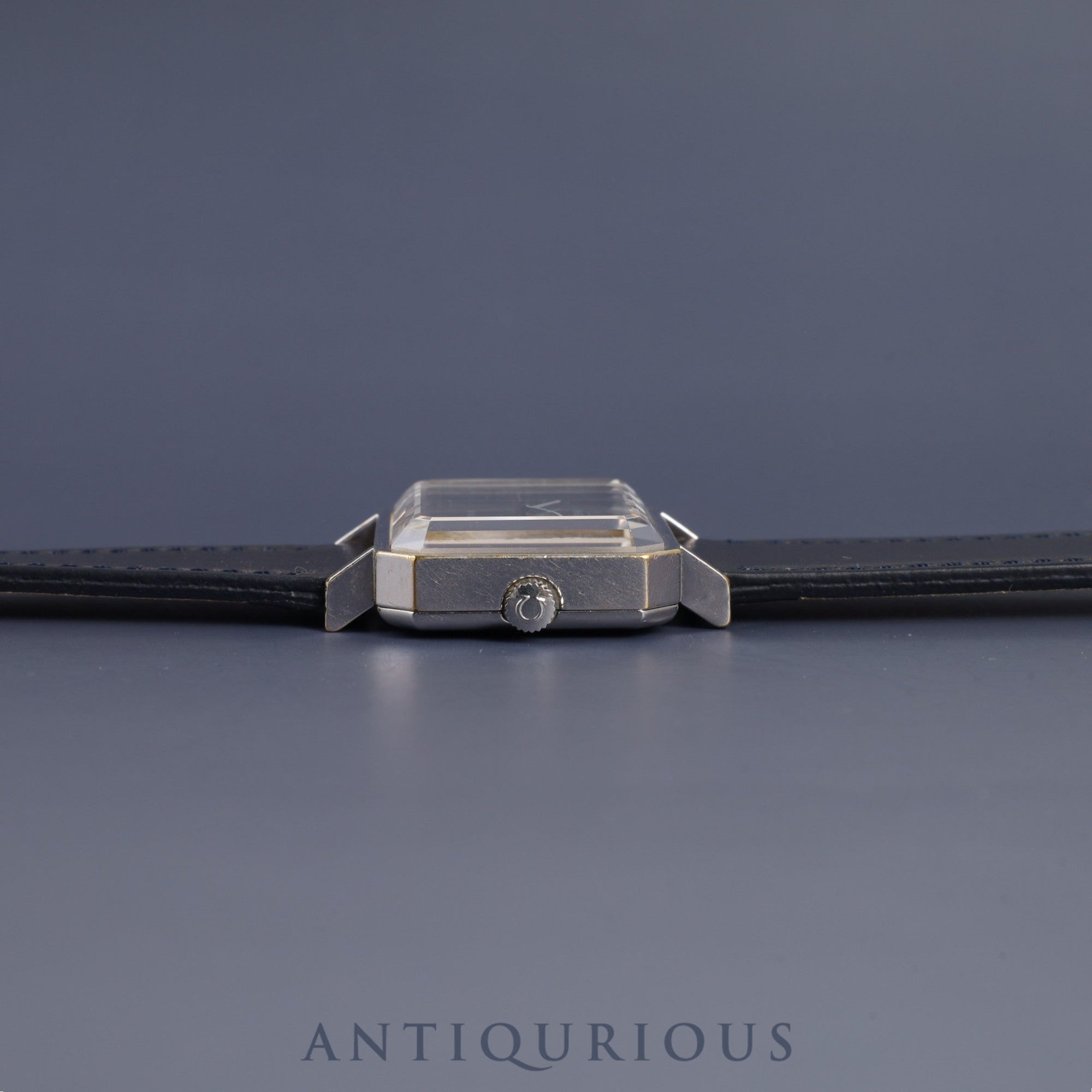 Omega De Ville 5110379 Manual winding SS Leather Genuine buckle (SS) Navy dial Overhauled