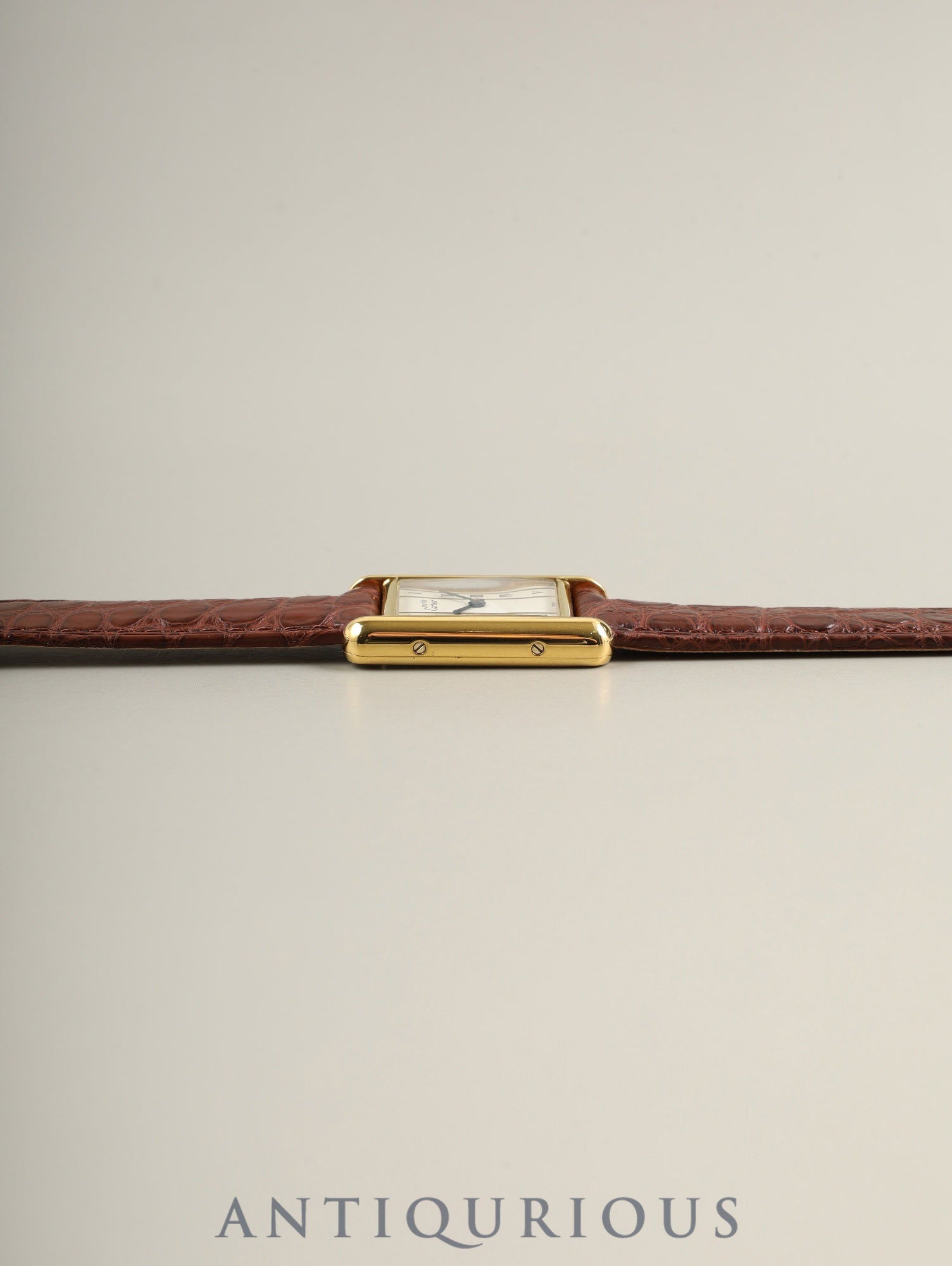 カルティエ マストタンク SM W1003053 / 5057001 クォーツ Cal.057 SV925 革 純正ピンバックル(GP)ストレートローマン文字盤(SWISS表記)オーバーホール済み