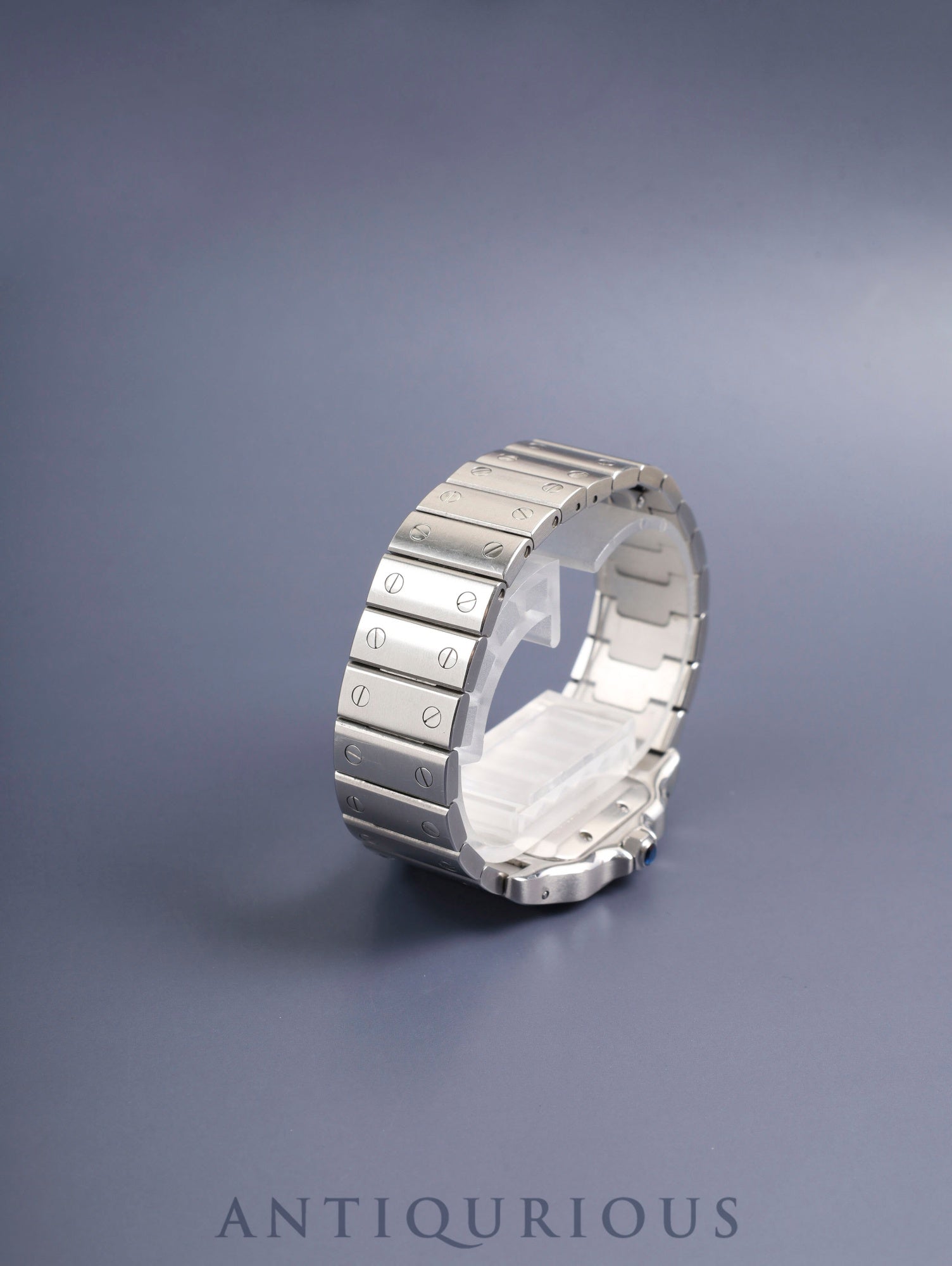 カルティエ サントス ガルベ LM W20055D6 / 2319 自動巻き Cal.120 SS SS シルバーギョーシェ文字盤 オーバーホール済み