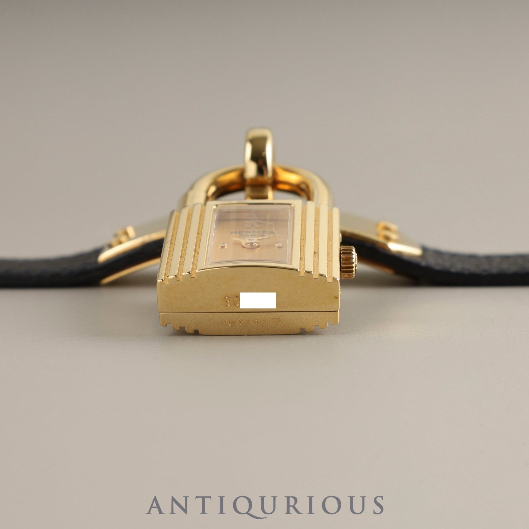 エルメス ケリーウォッチ KE1201470 クォーツ Cal.100.106 GP 純正革ベルト(◯Z刻印:1996年)純正尾錠(GP) シャンパン文字盤 箱 保証書(1997年) オーバーホール済み