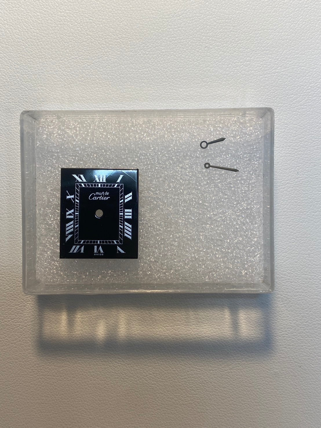 カルティエ マストタンク LM 手巻き Cal.78-1 SV925 革 純正尾錠(GP)ブラックローマン文字盤 オーバーホール済み
