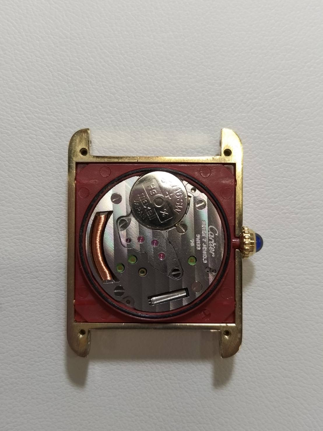 カルティエ マストタンク LM 590005 クォーツ Cal.90 SV925 革 純正Dバックル(GP)飛びアラビアCC文字盤(SWISS表記)オーバーホールOH済み
