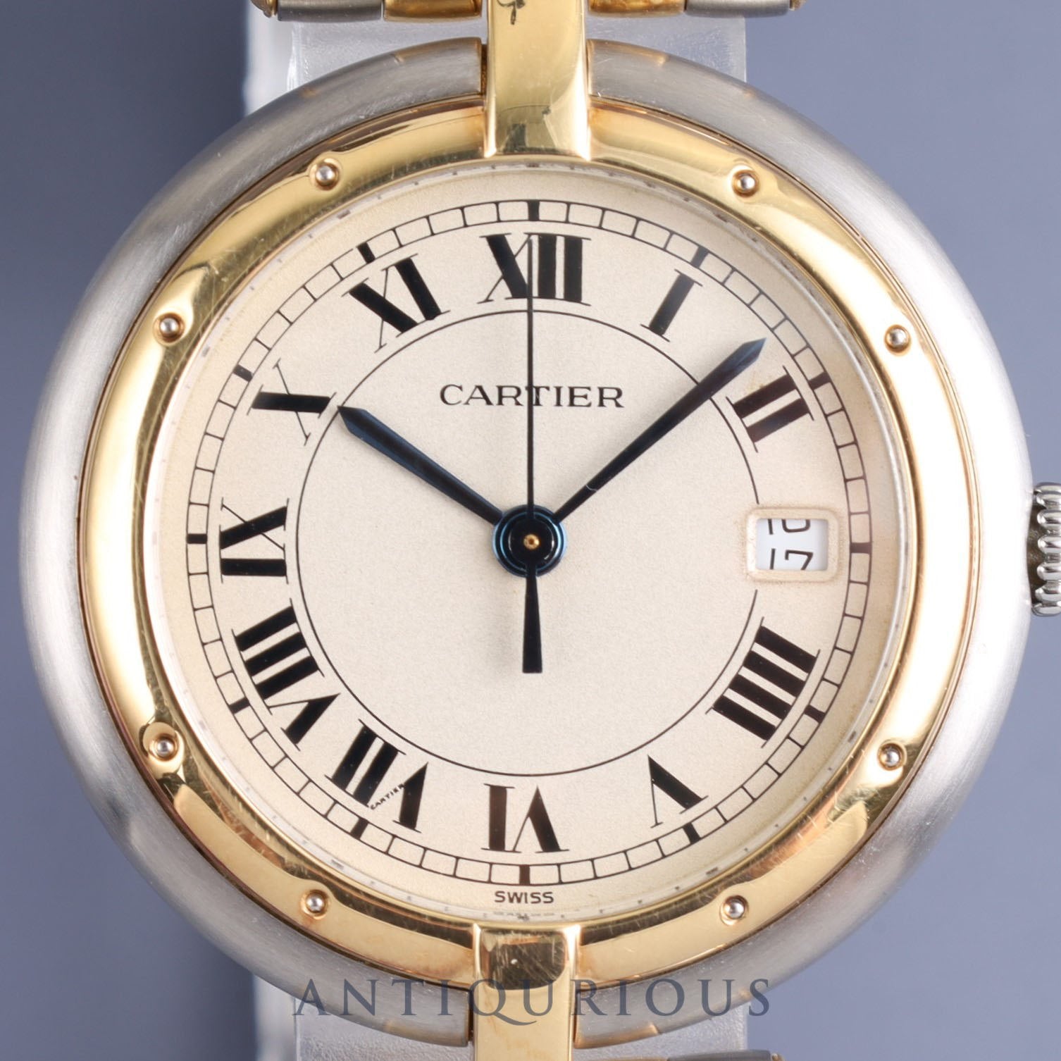 Cartier Panthere Vendome MM 8396 Quartz Cal.83 SS / YG Ivory Roman Dial Box Overhauled