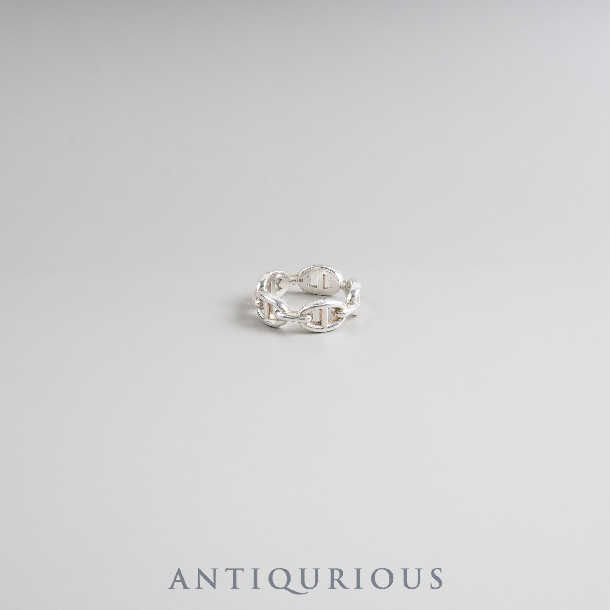 Hermes Ring Chaine d'Ancre Anchaîne PM SV925 #58 Approx. 17.5 size 23 years old