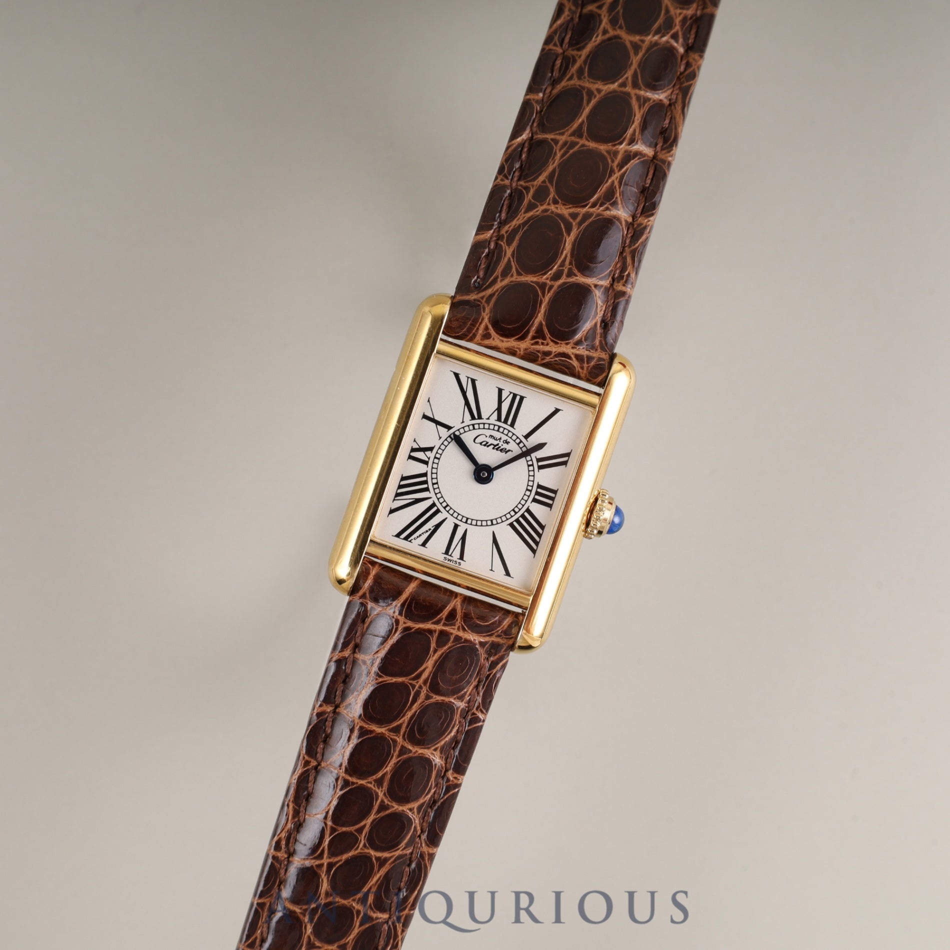 カルティエ マストタンク SM W1005554 / 1613 クォーツ SV925 革 純正Dバックル(GP)オパラン文字盤 箱 冊子 保証書(1996年)カルティエブティックにてコンプリートサービス(フルメンテナンス)済み