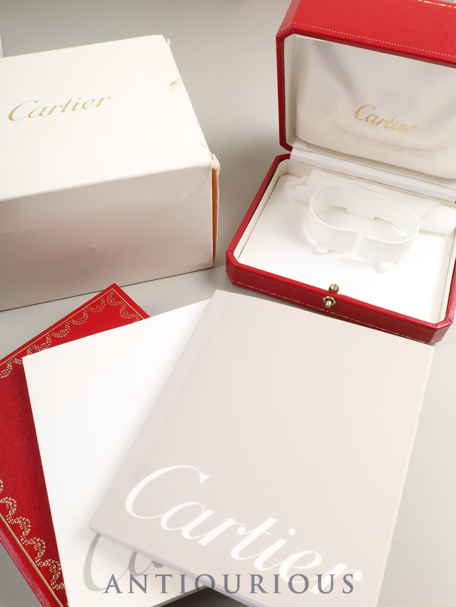 カルティエ マストタンク MM 2415 クォーツ Cal.057 SV925 革 純正Dバックル (GP)アイボリーローマン文字盤(SWISS MADE表記)箱 冊子 保証書(2003年)オーバーホール済み