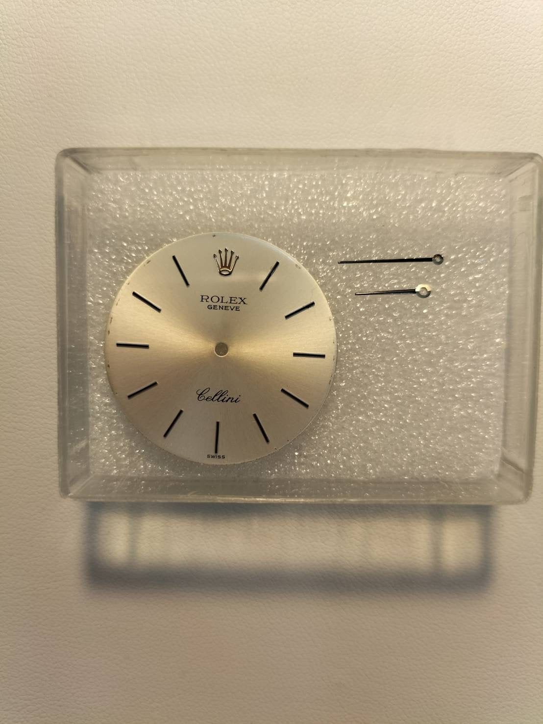 Rolex Cellini 4112 Manual winding Cal.1600 750 Leather Genuine buckle (SS) Silver dial No.4 (1974) Overhauled