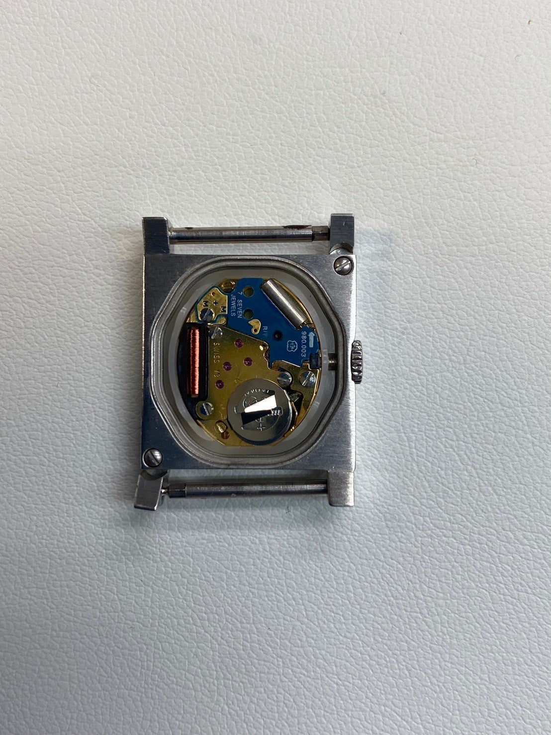 Christian Dior La Parisienne D60-109 Quartz Cal.980.003 SS Leather Genuine Buckle (SS) White Dial Overhauled