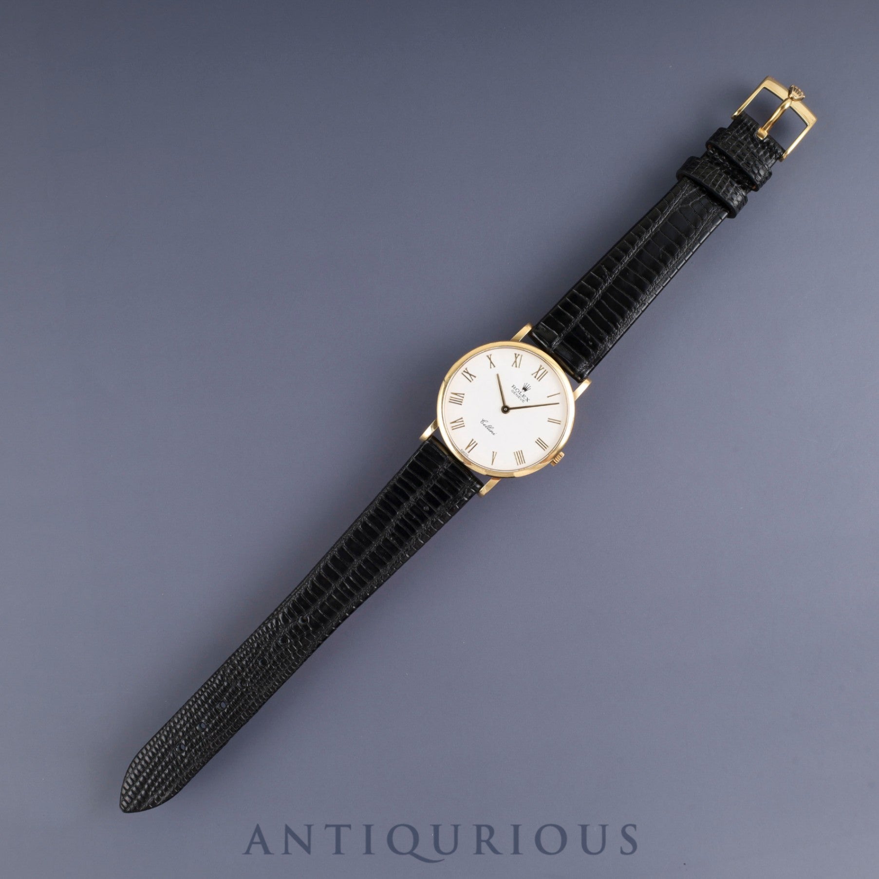 Rolex Cellini 5112/8 Manual Winding Caliber 1602 18K Leather Strap (750) White Roman Dial W Serial (1994-1995) Warranty Card Box Booklet Genuine Strap Overhauled