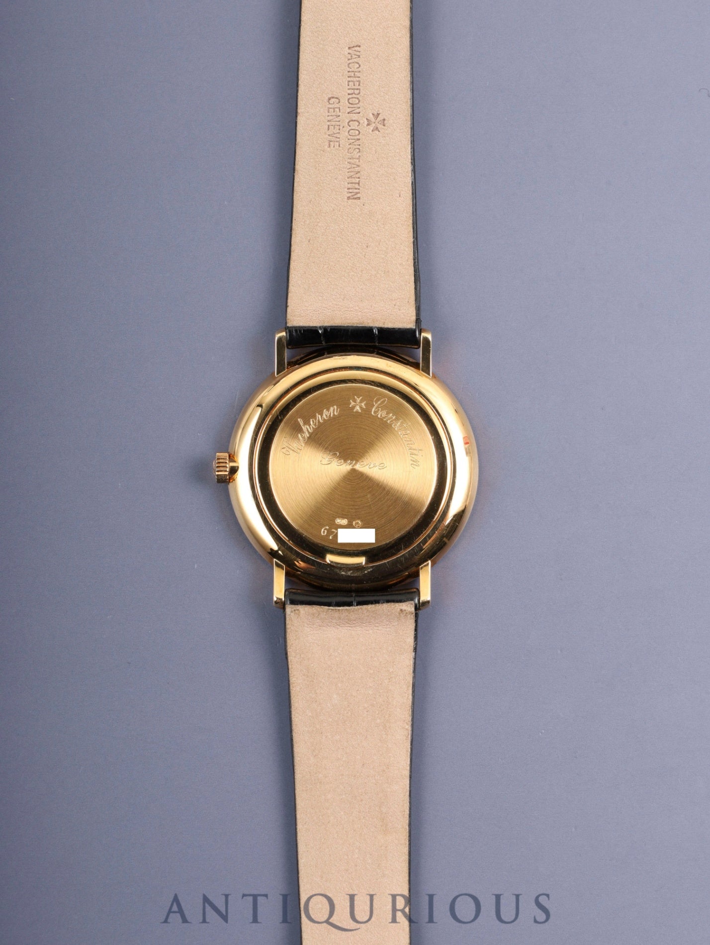 Vacheron Constantin Essential 31039 Manual Winding Cal.1132.2 750YG Original Leather Strap Original Pin Buckle (750YG) Champagne Dial (Diamond / Sigma Dial) Box Case Overhauled