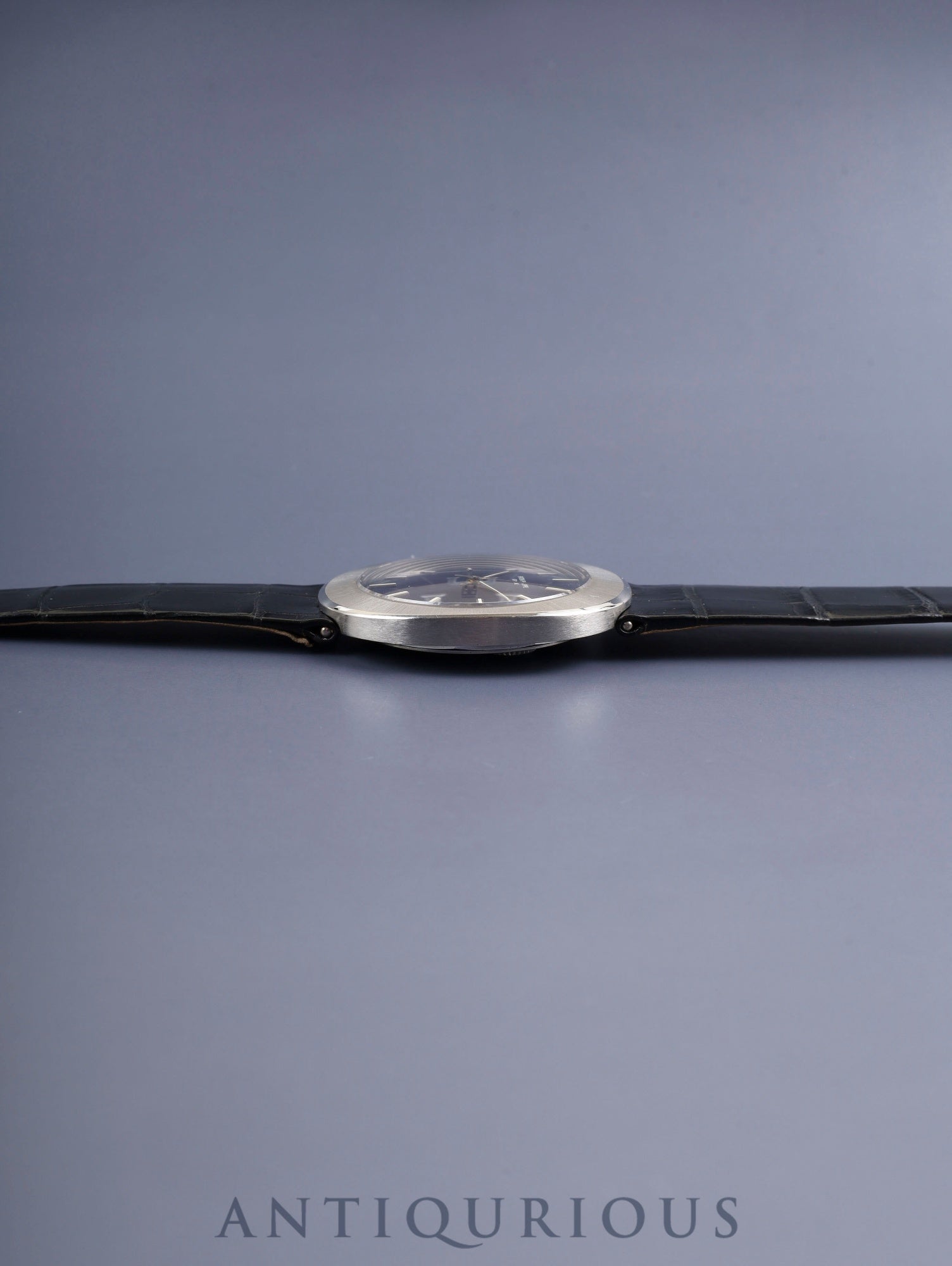 パテック・フィリップ UFO ユ-エフオーケース 3580 自動巻き Cal.350 SS 純正ベルト 純正ピンバックル(SS) ネイビー文字盤 箱 登録保証カード(1977年) 冊子 タグ オーバーホール済み