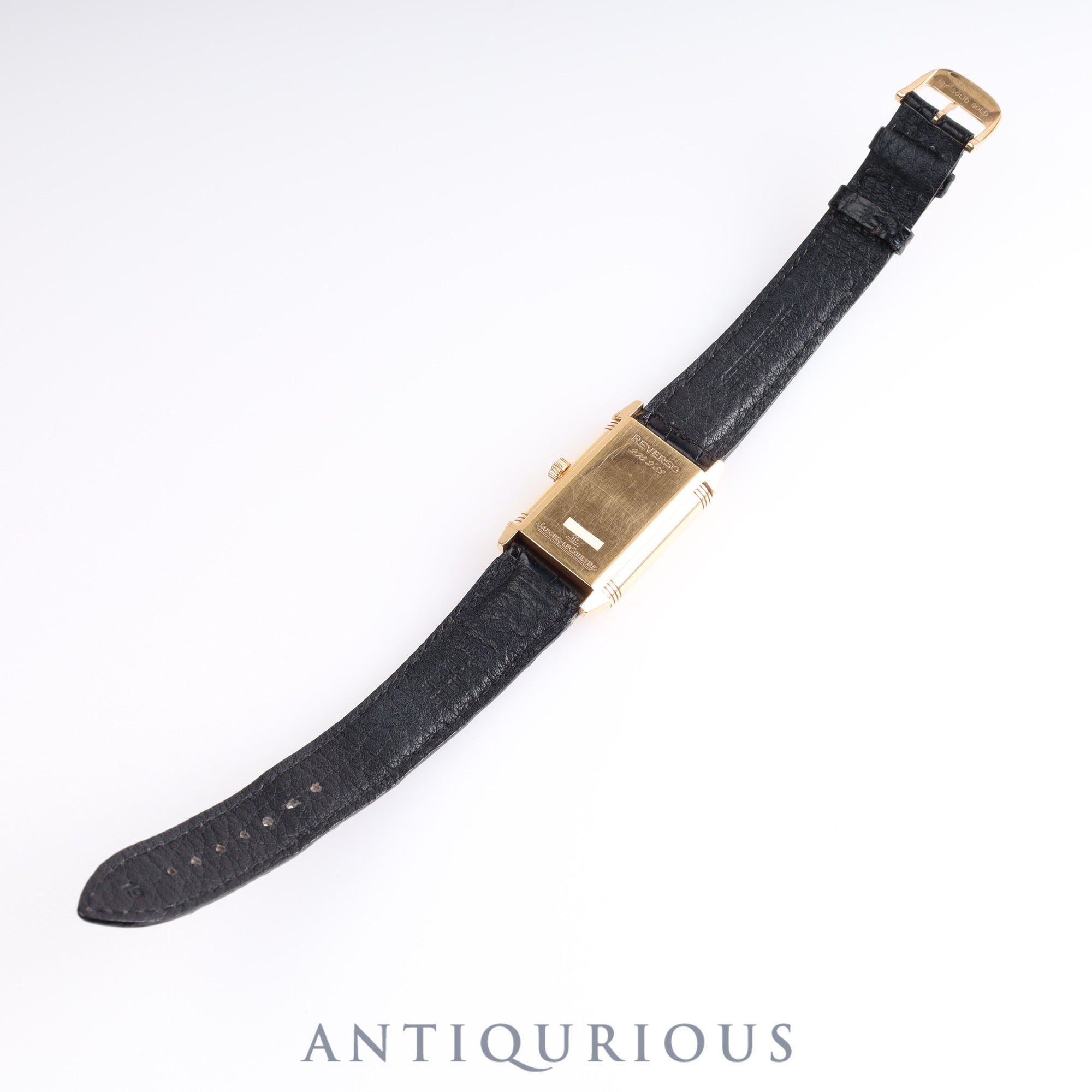 Jaeger-LeCoultre Big Reverso Art Deco 270.2.62 Manual winding Cal.822AD PG Genuine leather strap Genuine buckle (750) Silver / Skeleton dial Box