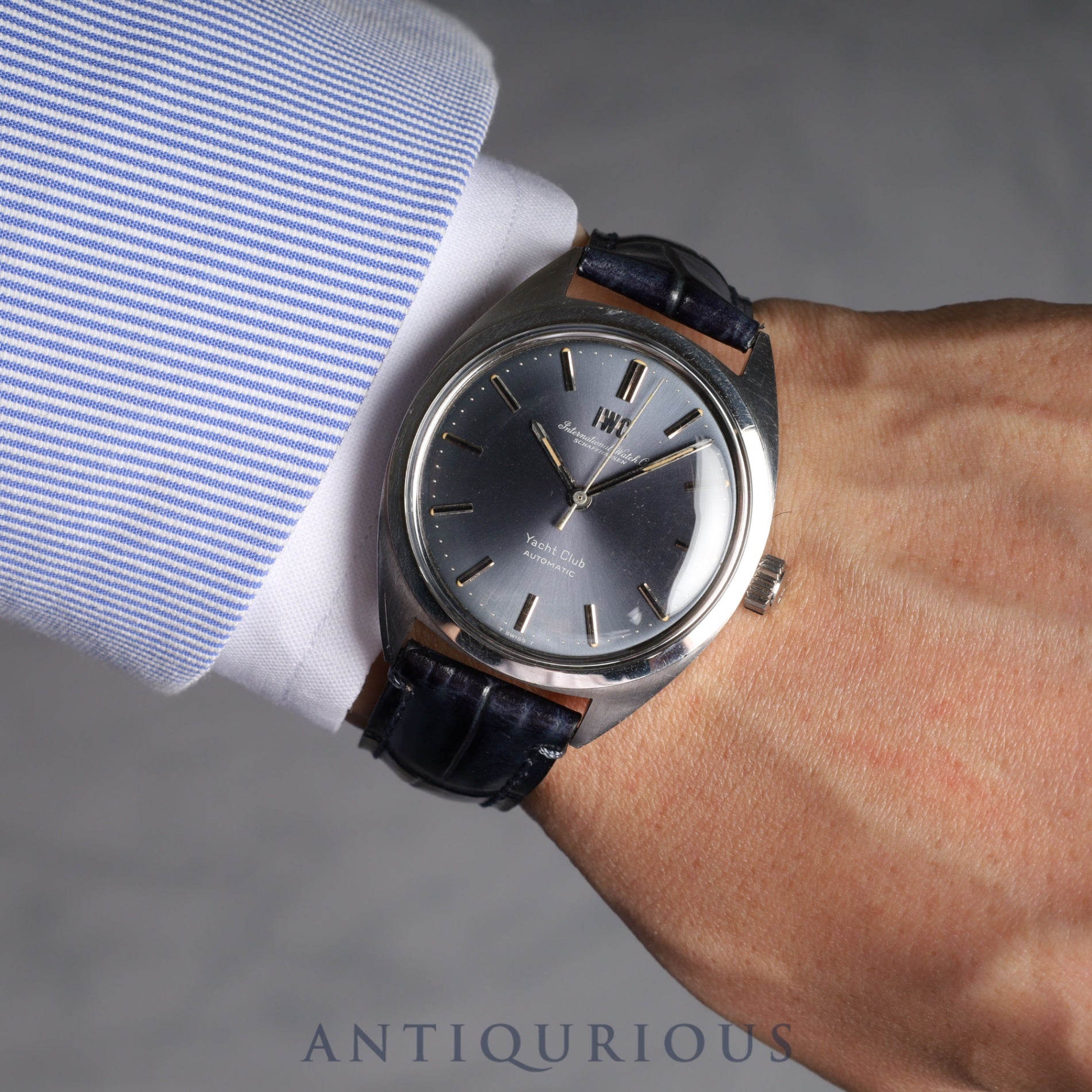 IWC Yacht Club 854B Automatic Cal.854 SS Leather Blue Dial IWC