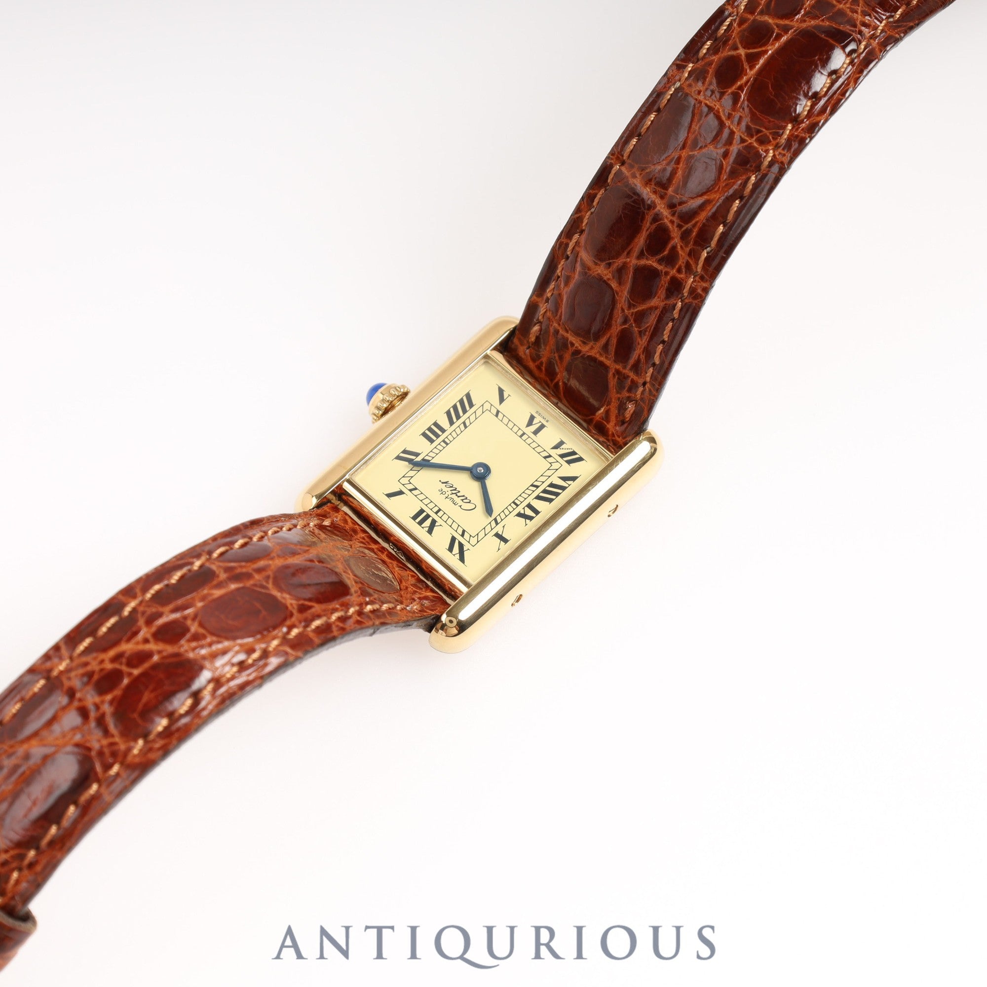 カルティエ マストタンク SM QZ アイボリーローマン文字盤 箱 保証書 1994年