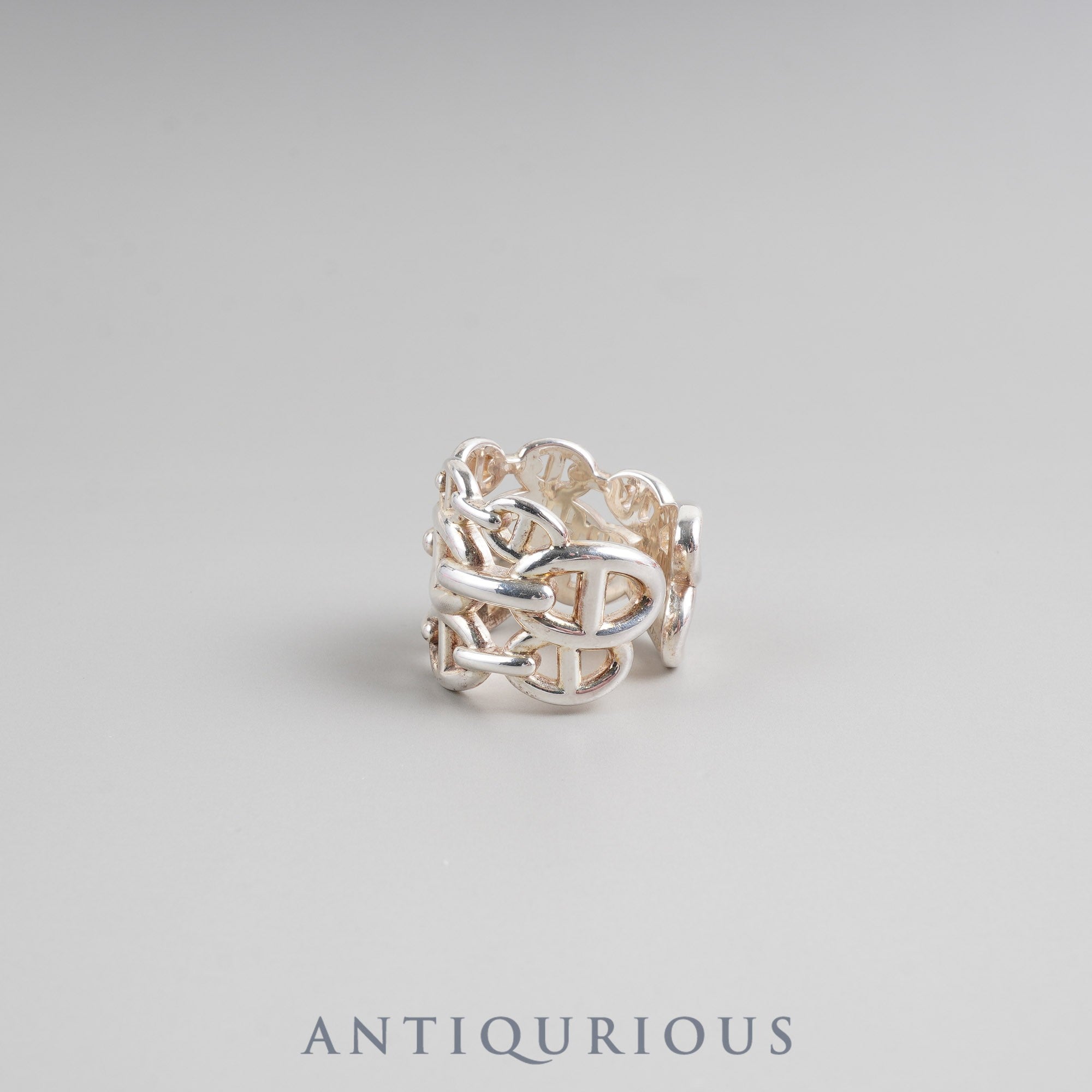 Hermes Ring Chaine d'Ancre Ancienne GM SV925 #54 Box 22 Years