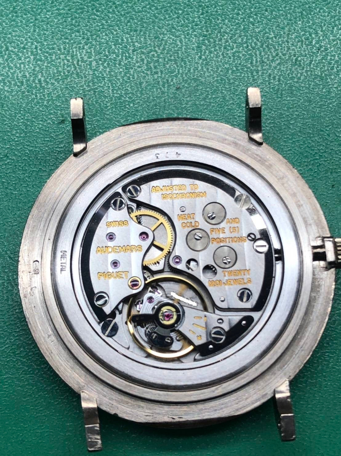 Audemars Piguet Extra Flat Hand-wound Cal.2090 750 Leather Genuine Buckle (750) White Dial 33.3mm 1976-1979