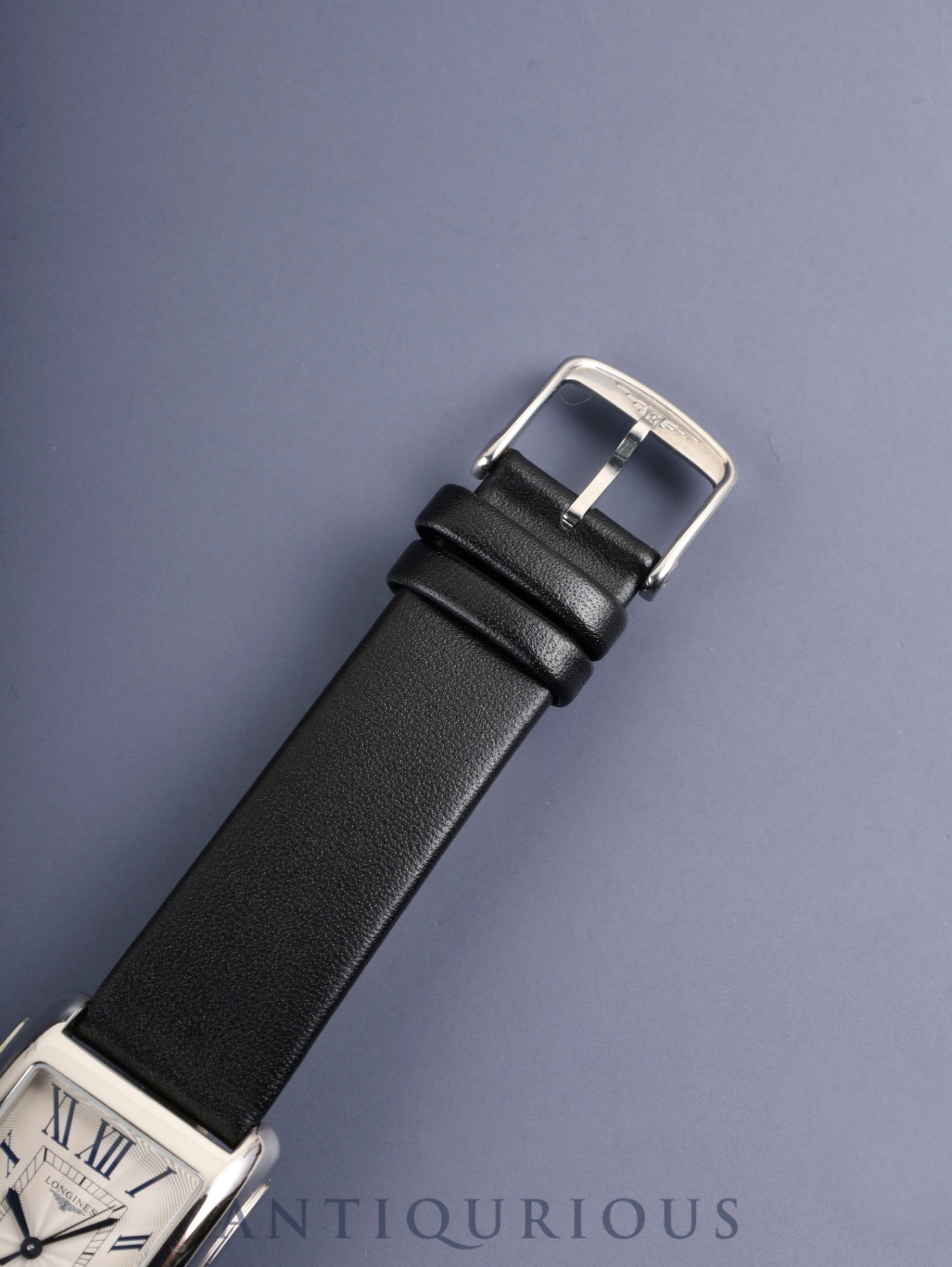 Longines DolceVita L5.757.4 Automatic Caliber 592.2 Stainless Steel Leather Strap with Genuine Stainless Steel Buckle, Silver Dial, Overhauled