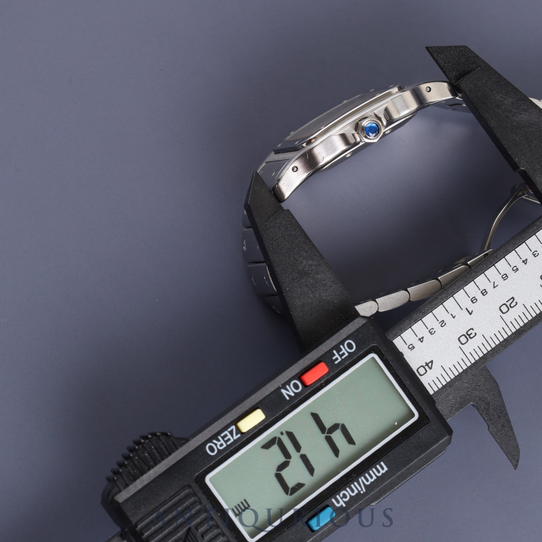 Cartier Santos Galbee LM 2319 Automatic Cal.381A SS SS Gray Roman Dial Overhauled