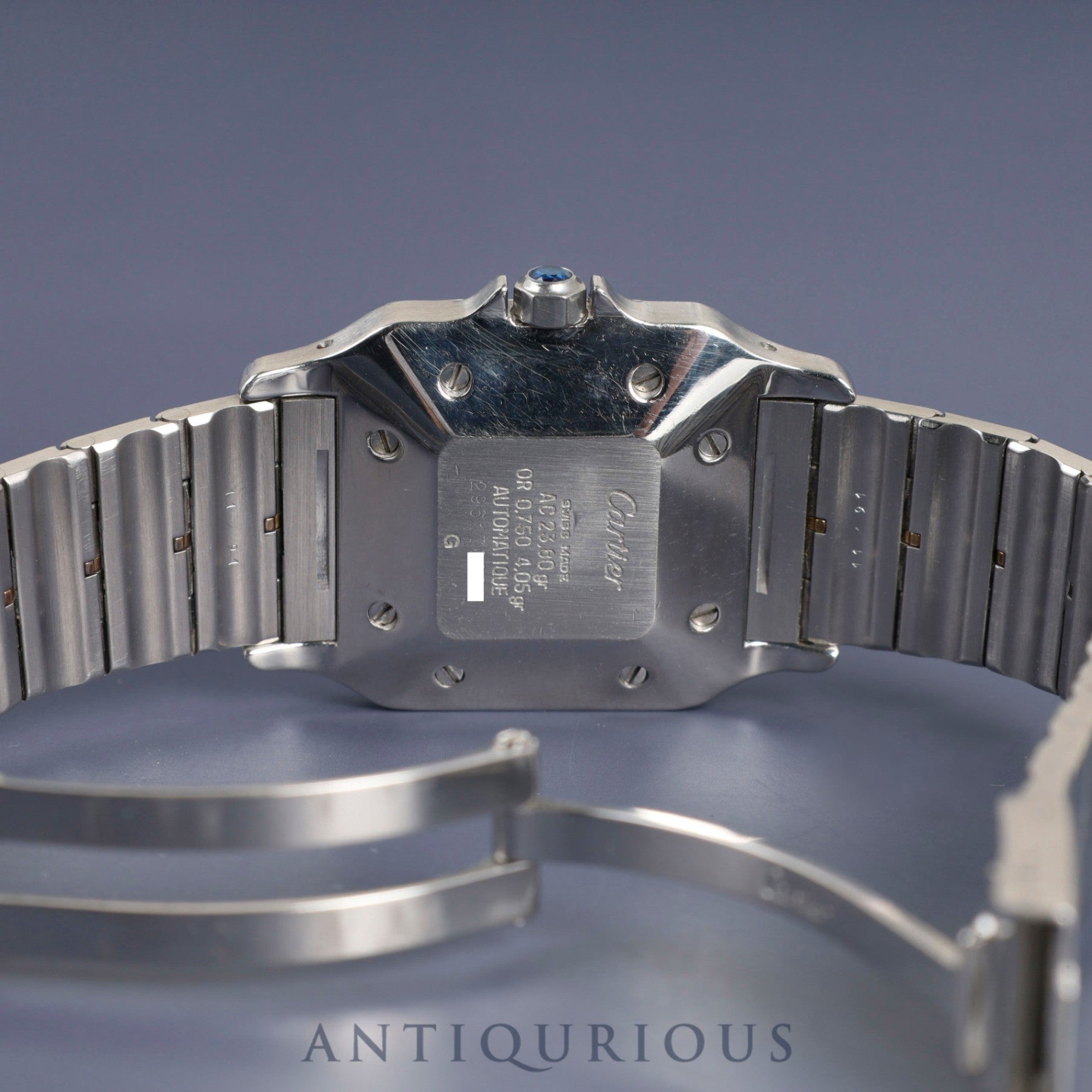 Cartier Santos Galbee LM 2961 Automatic SS/YG SS/YG Godron bracelet Ivory dial Overhauled